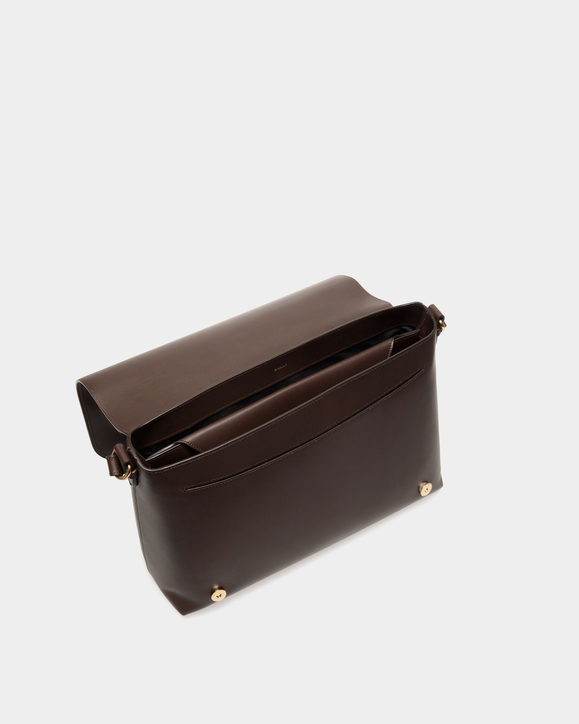 Ray Umhängetasche Aus Leder In Ebenholzschwarz - Homme - Bally - 04