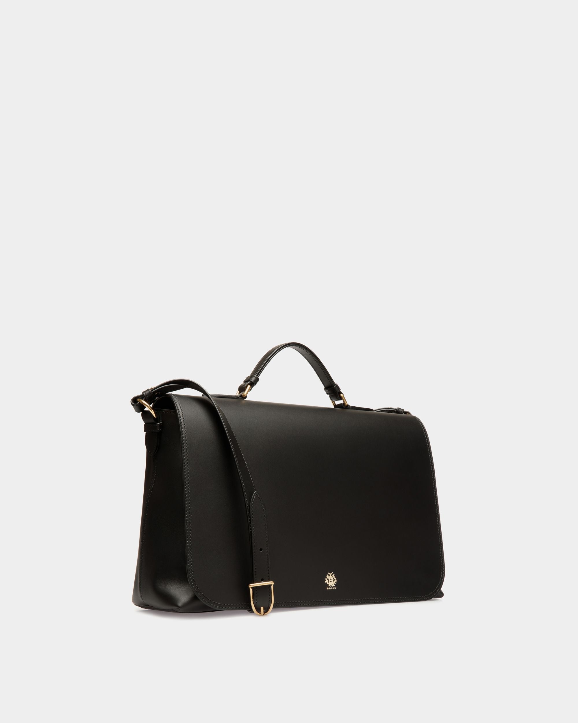 Sac À Bandoulière Ray En Cuir Noir - Homme - Bally - 03