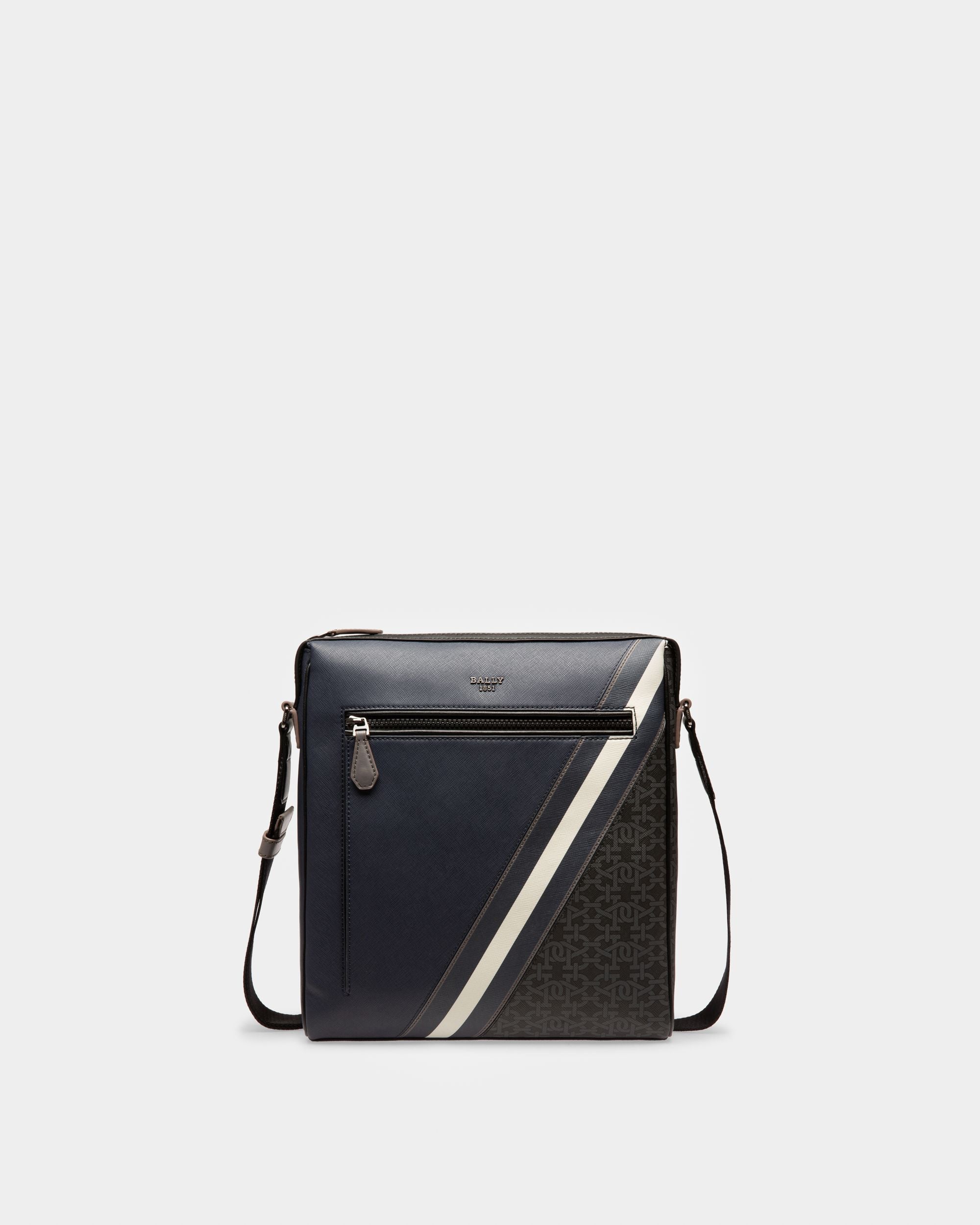 Mecoy Sac À Bandoulière En Cuir Bleu Marine - Homme - Bally - 01