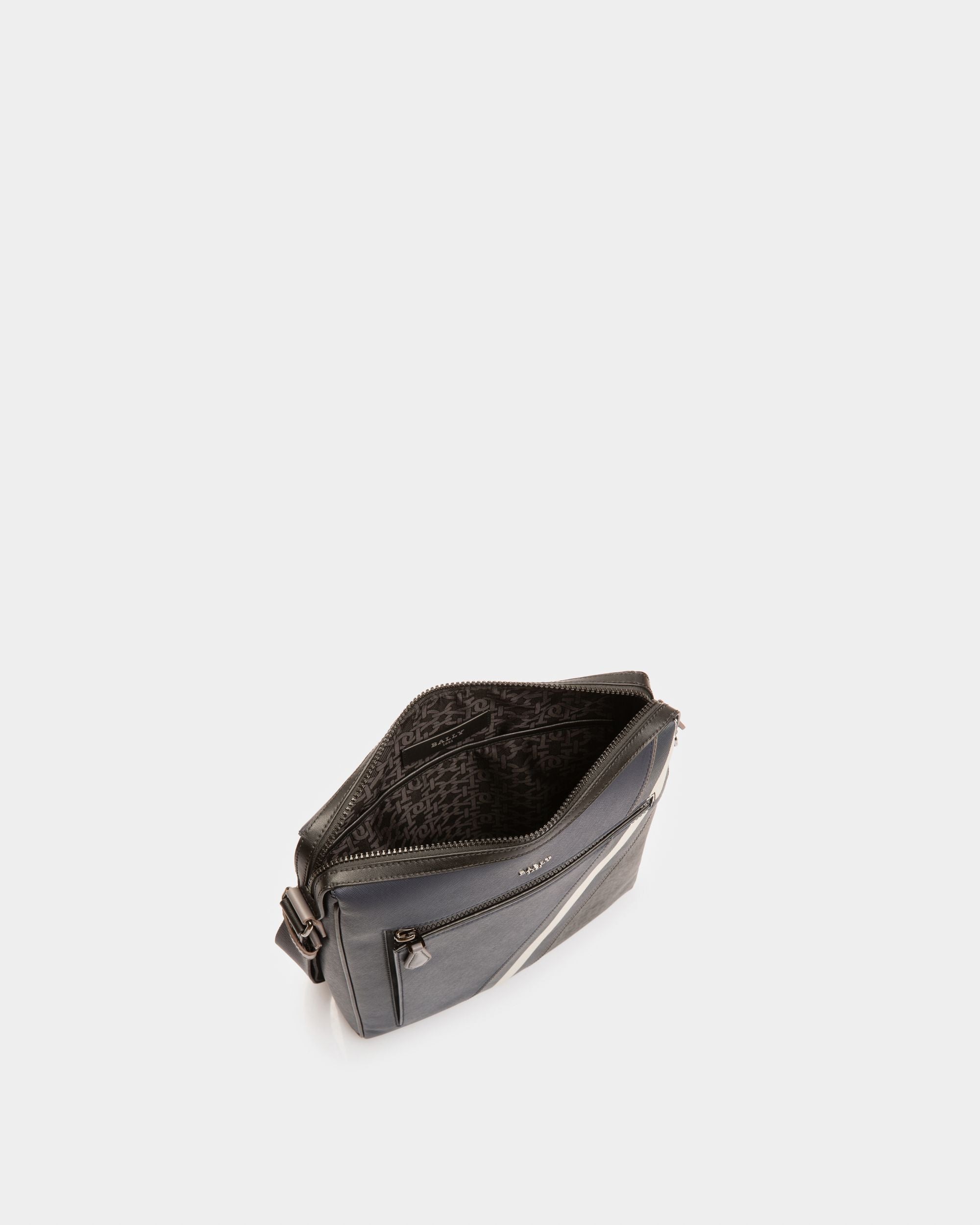 Mecoy Sac À Bandoulière En Cuir Bleu Marine - Homme - Bally - 04