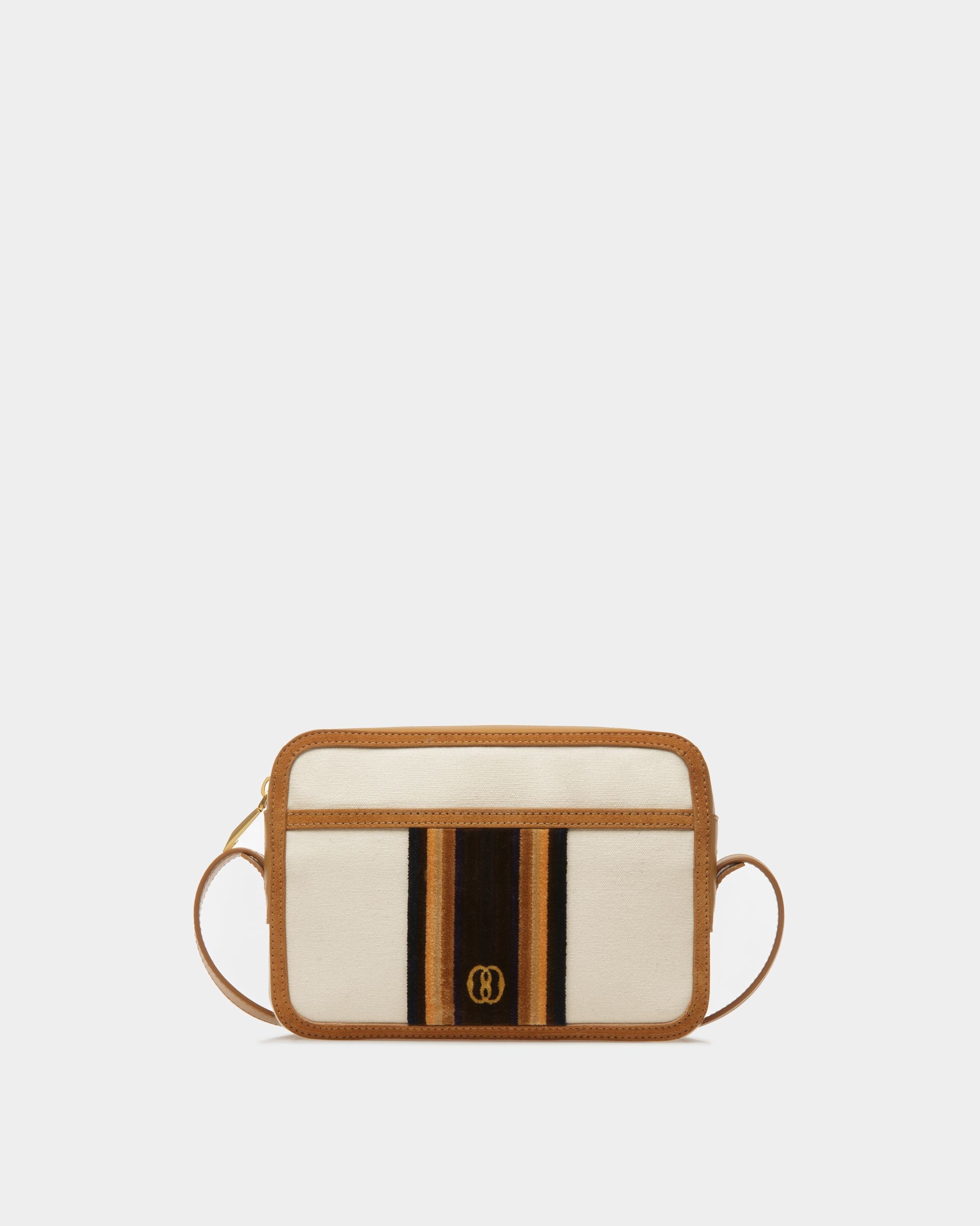 Sac à bandoulière Gare En tissu naturel et couleur désert - Homme - Bally - 01