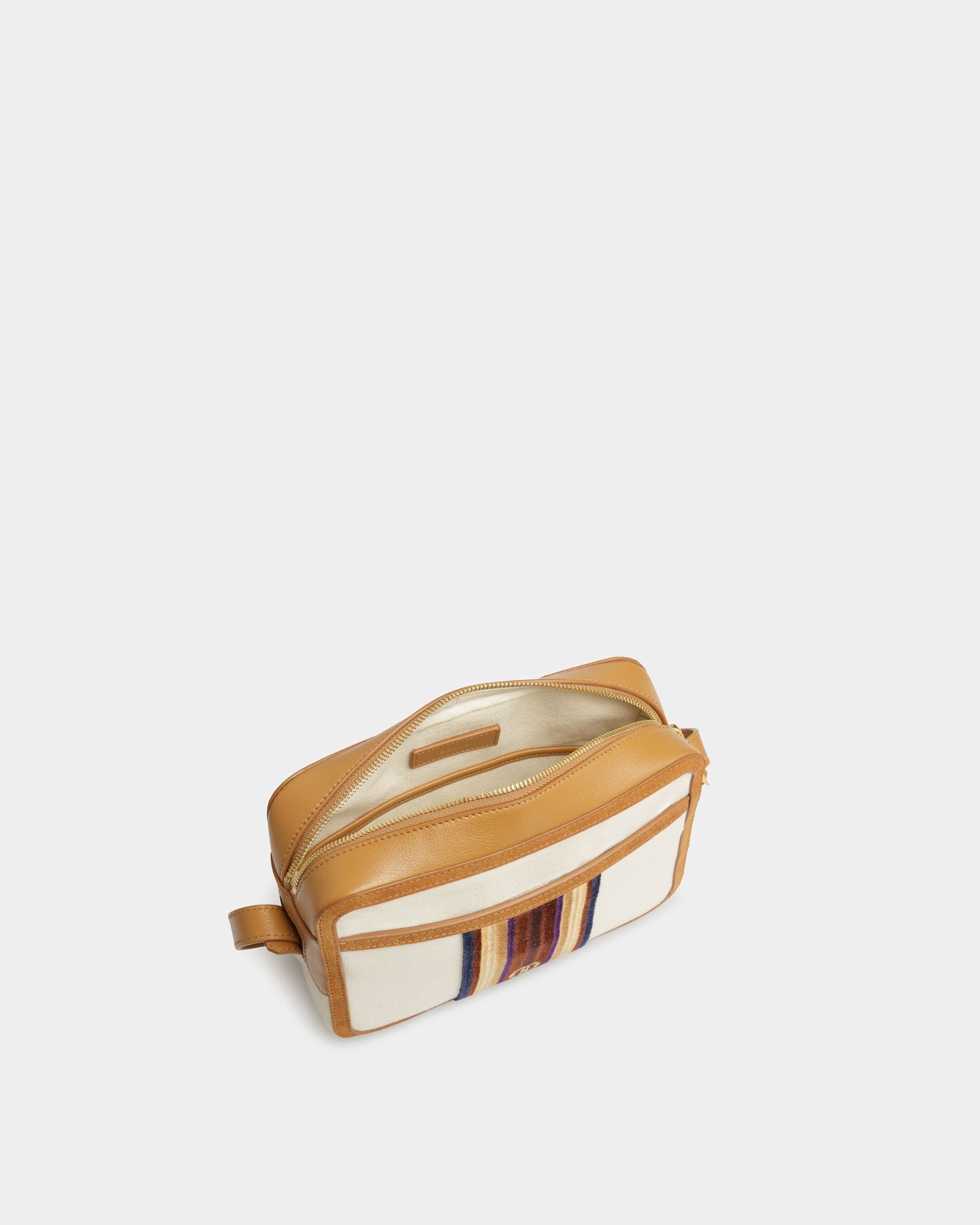 Sac à bandoulière Gare En tissu naturel et couleur désert - Homme - Bally - 05