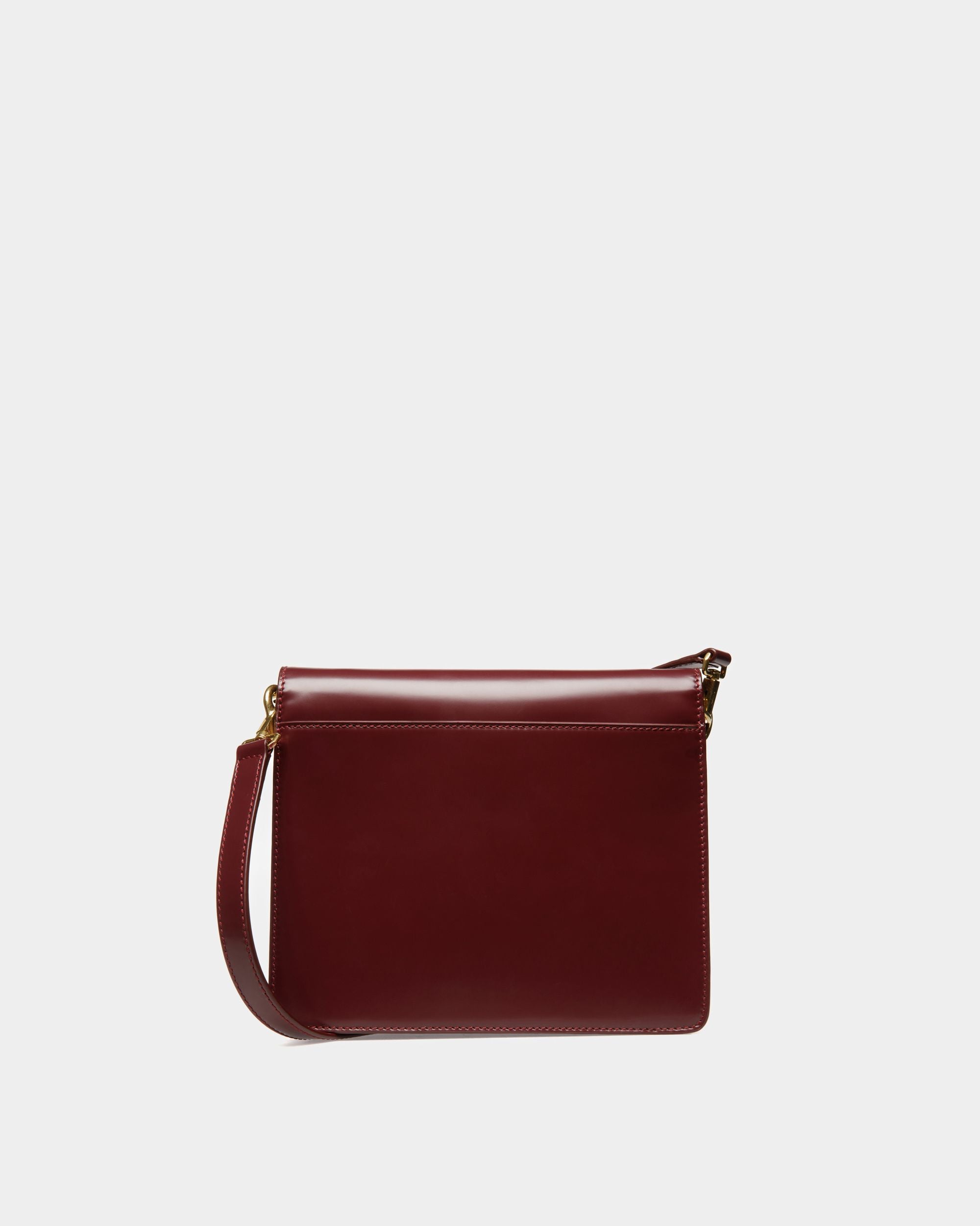 Busy Crossbody In Burgundy Leather - Men's - Bally - 03