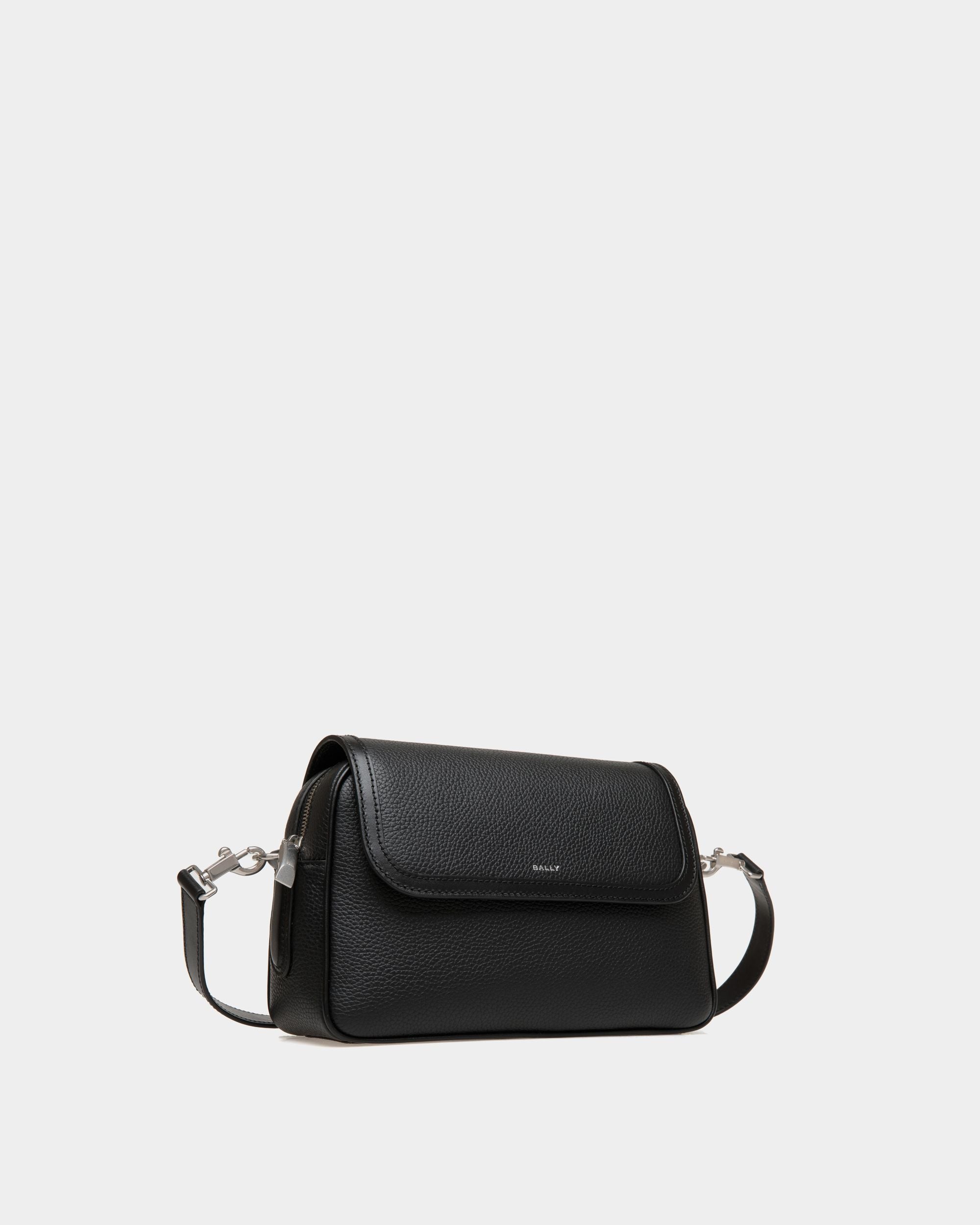 Sac À Bandoulière Spin En Cuir Noir - Homme - Bally - 03
