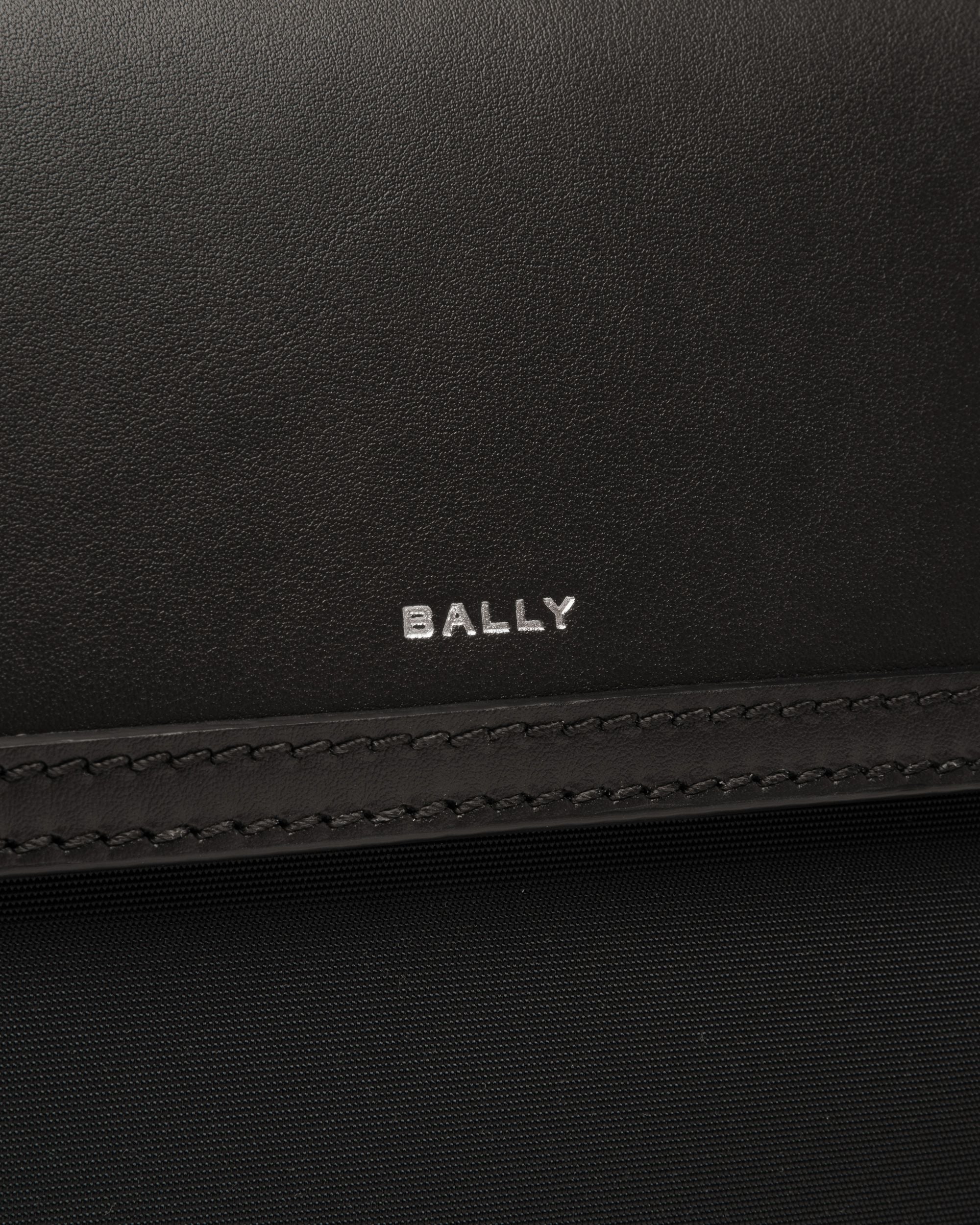 Sac À Bandoulière Spin En Cuir Noir - Homme - Bally - 04
