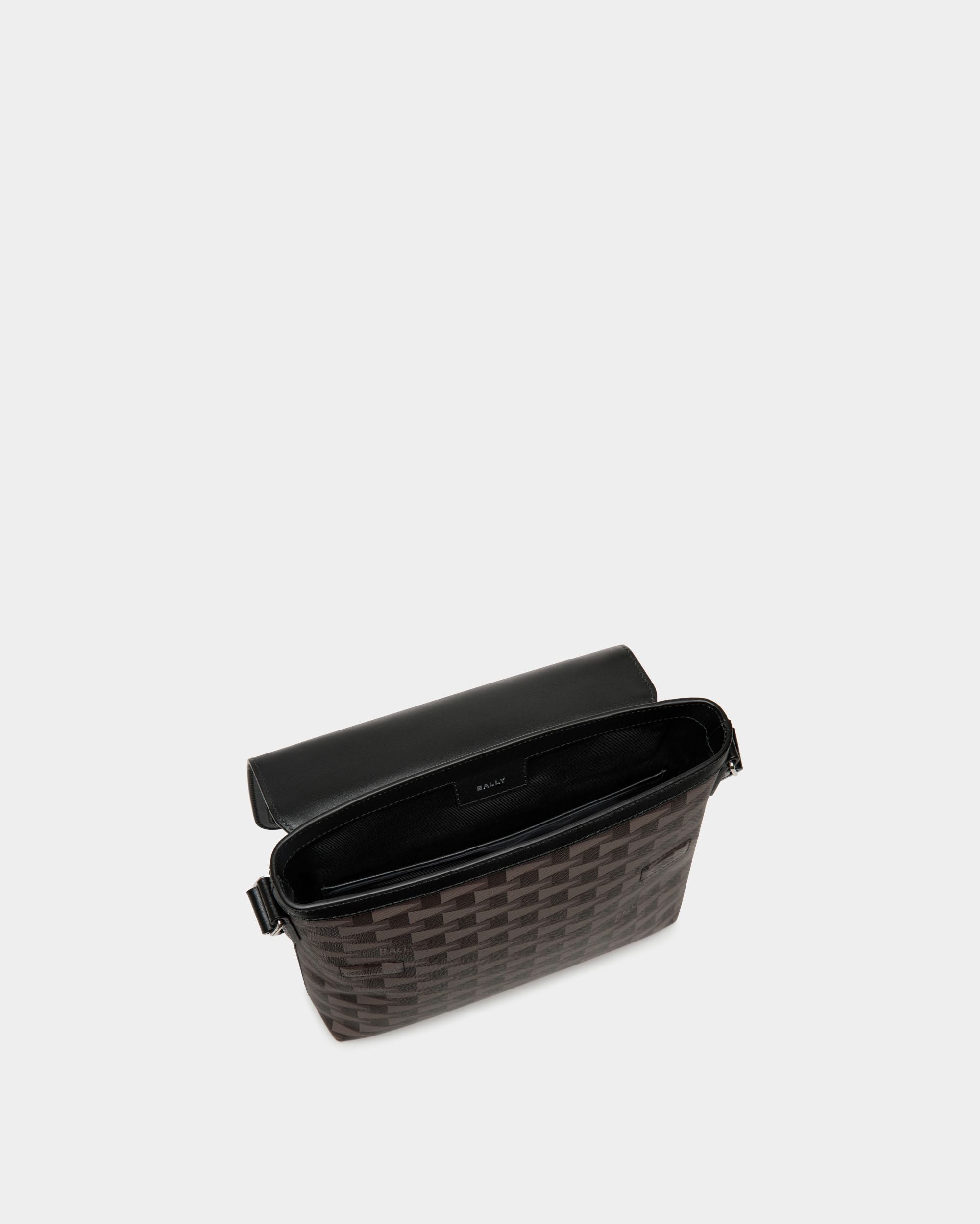Sac À Bandoulière Pennant Motif Pennant Noir - Homme - Bally - 04