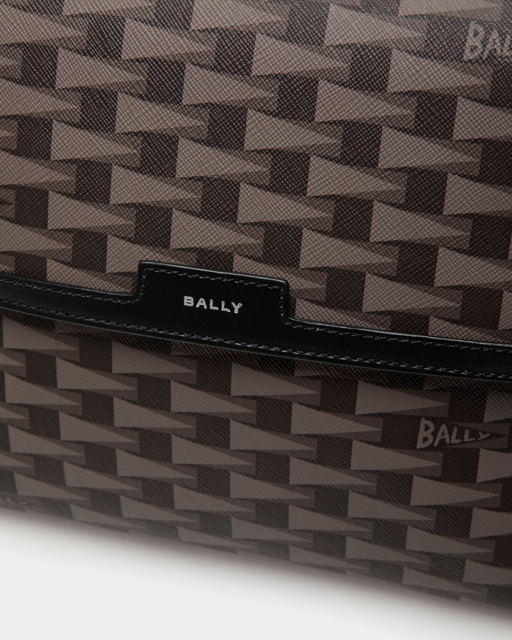 Sac À Bandoulière Pennant Motif Pennant Noir - Homme - Bally - 05