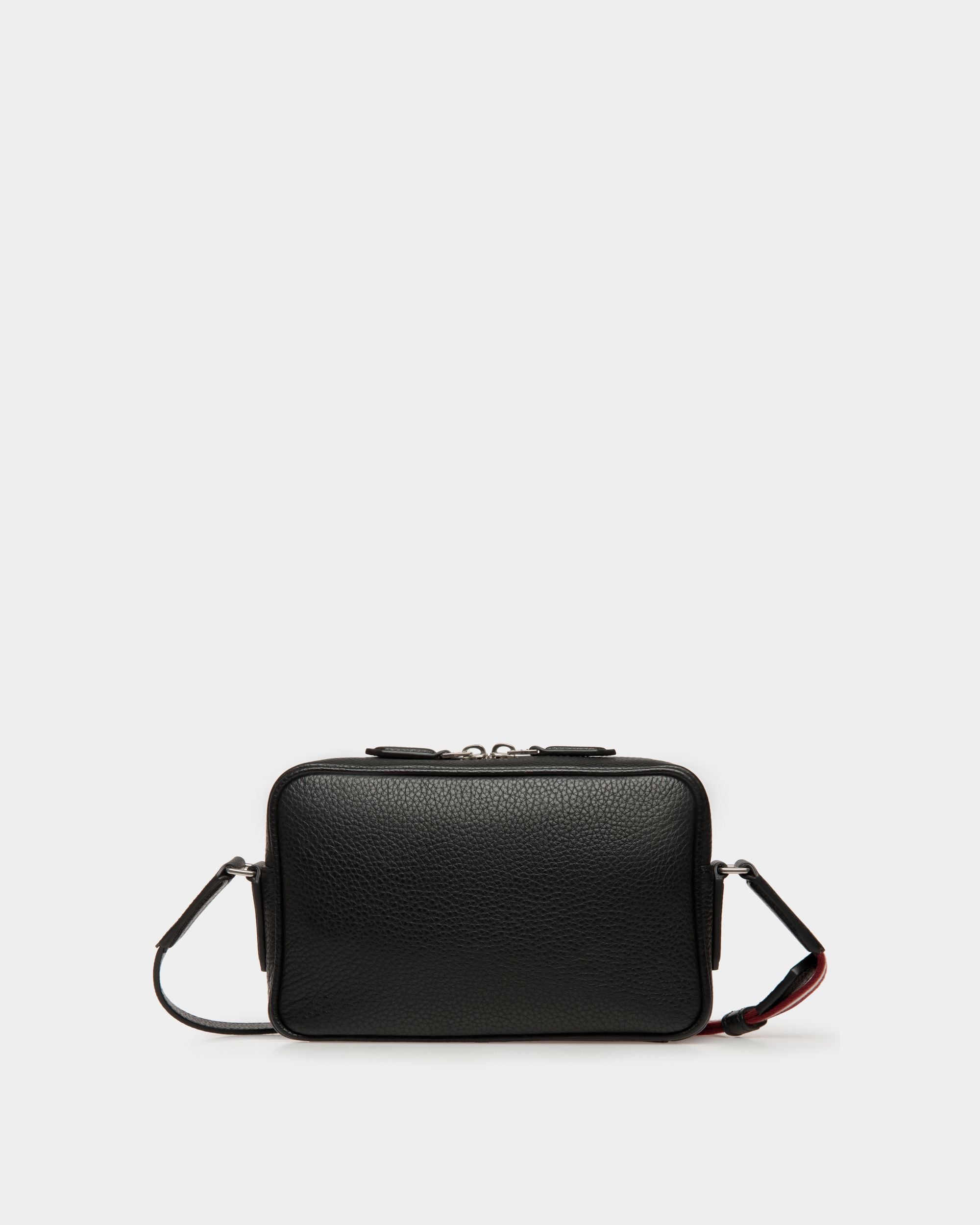 Code Umhängetasche Aus Genarbtem Schwarzem Leder - Herren - Bally - 02