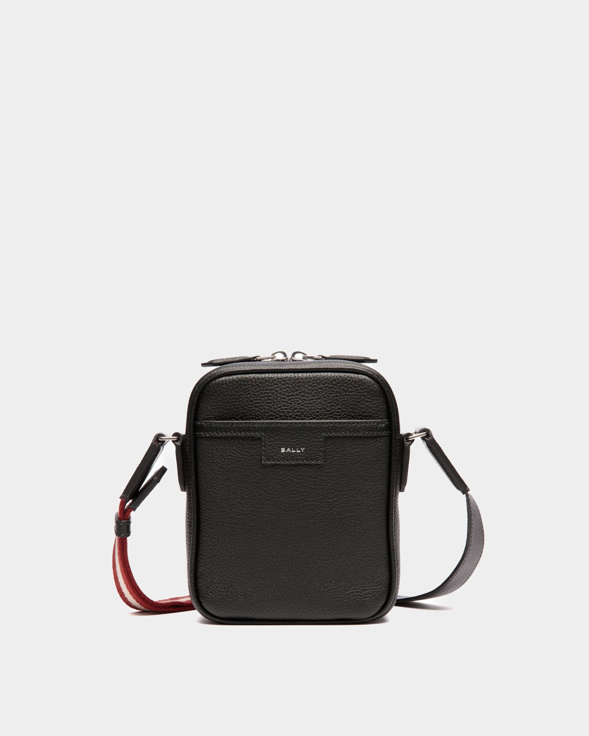 Sac À Bandoulière Code En Cuir Noir - Homme - Bally - 01