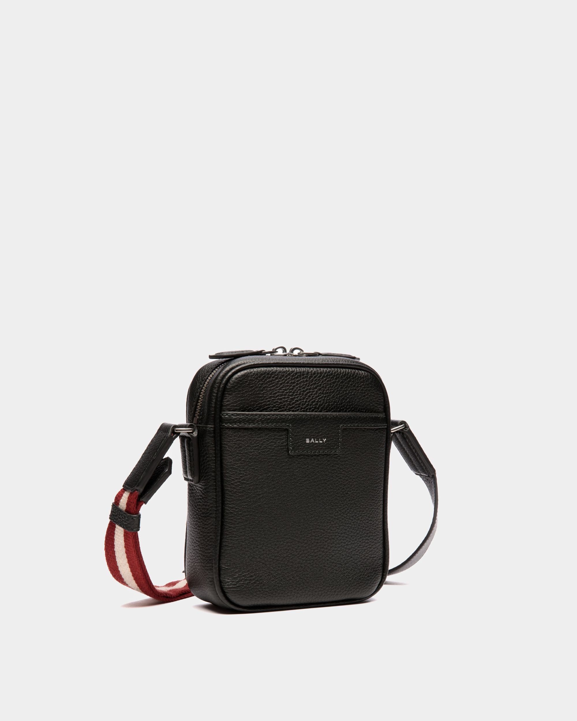 Sac À Bandoulière Code En Cuir Noir - Homme - Bally - 03