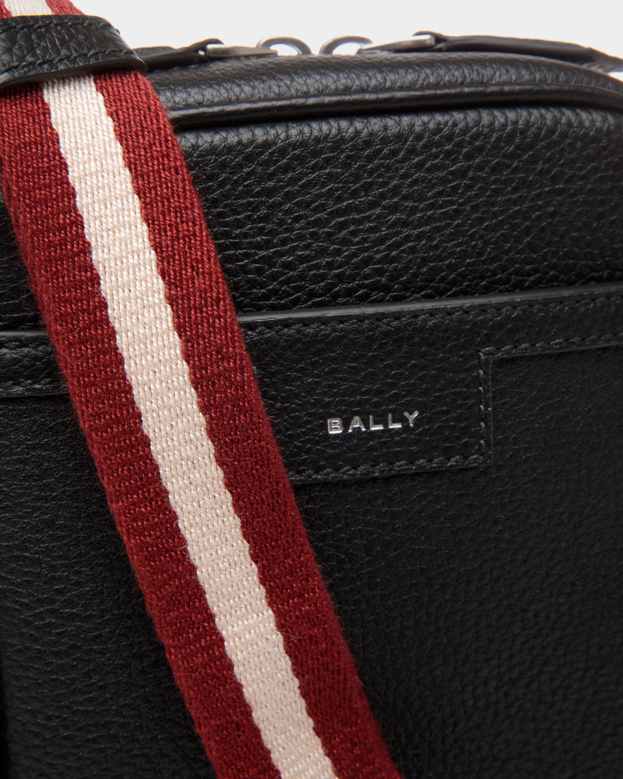 Sac À Bandoulière Code En Cuir Noir - Homme - Bally - 05