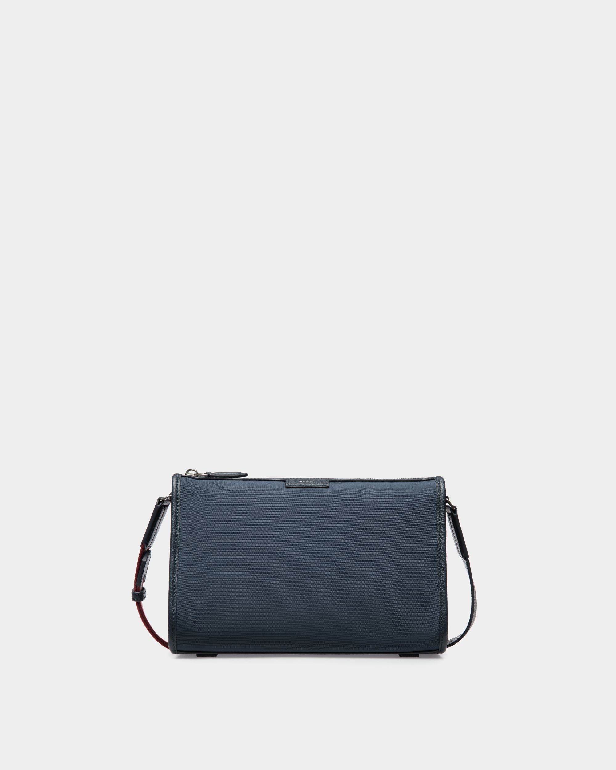 Kleine Code Umhängetasche Aus Nylon In Navy Blue - Herren - Bally - 01