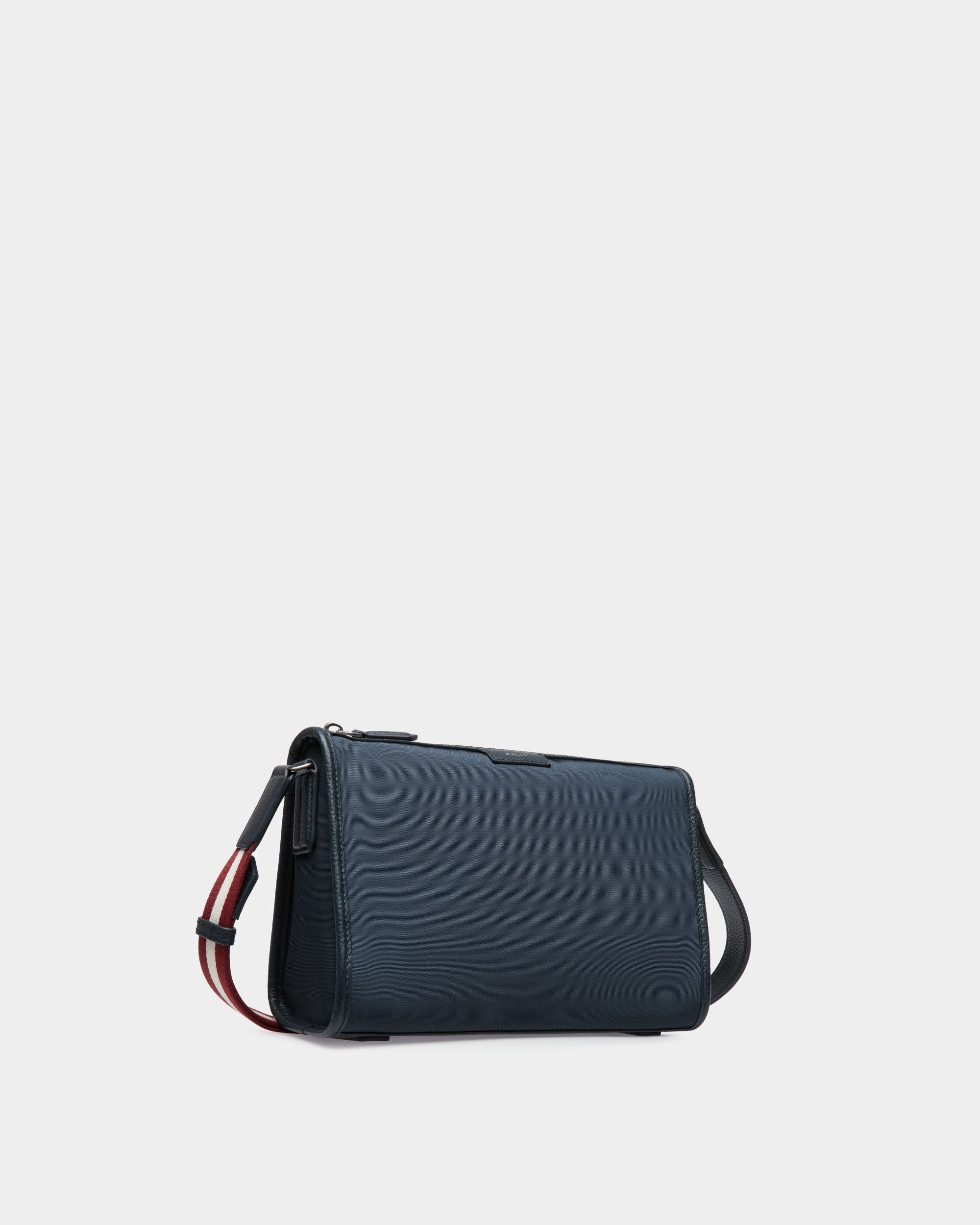 Kleine Code Umhängetasche Aus Nylon In Navy Blue - Herren - Bally - 03
