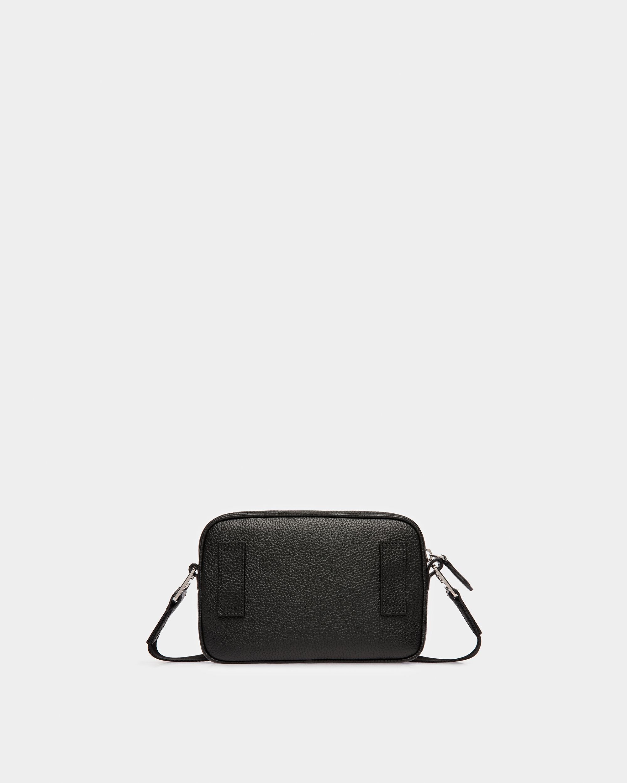 Hal Sac À Bandoulière En Cuir Noir Et Palladium - Homme - Bally - 02