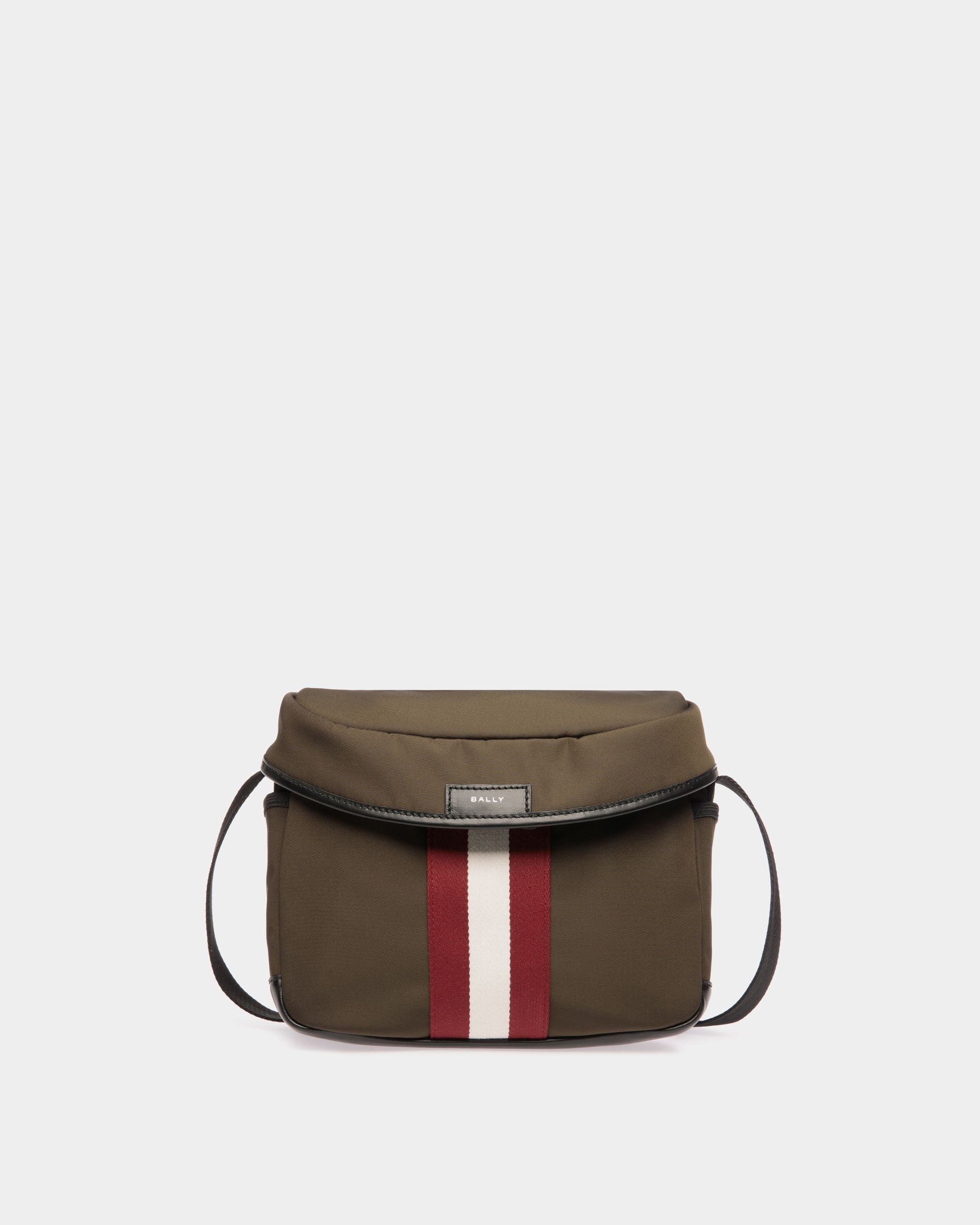 Sac À Bandoulière Code En Nylon Military Green - Homme - Bally - 01