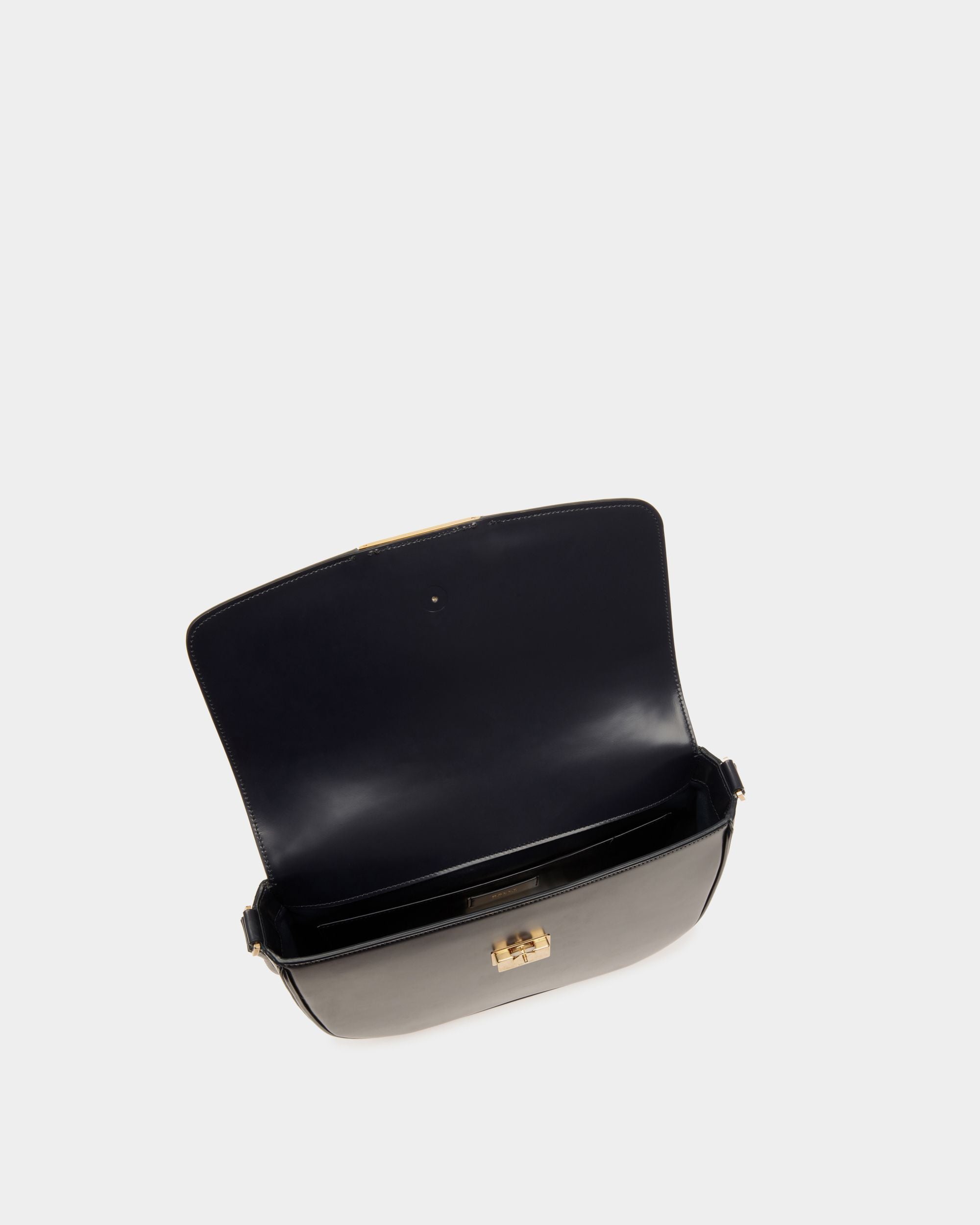 Deco Crossbody Bag in Navy Blue Brushed Leather - Men's - Bally - 05