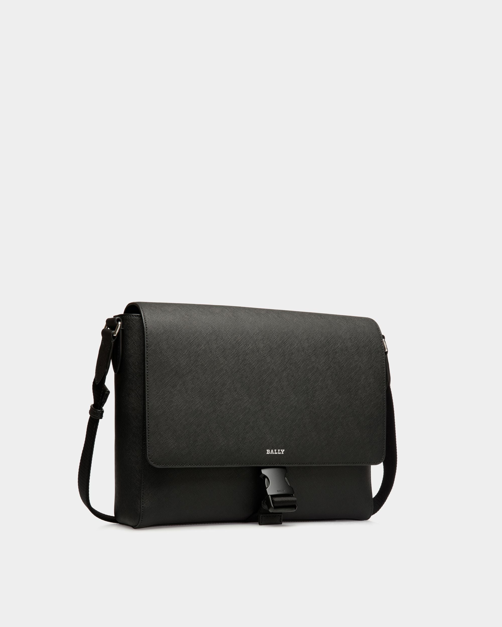 Messenger Bag In Black Bovine Split - Homme - Bally - 03