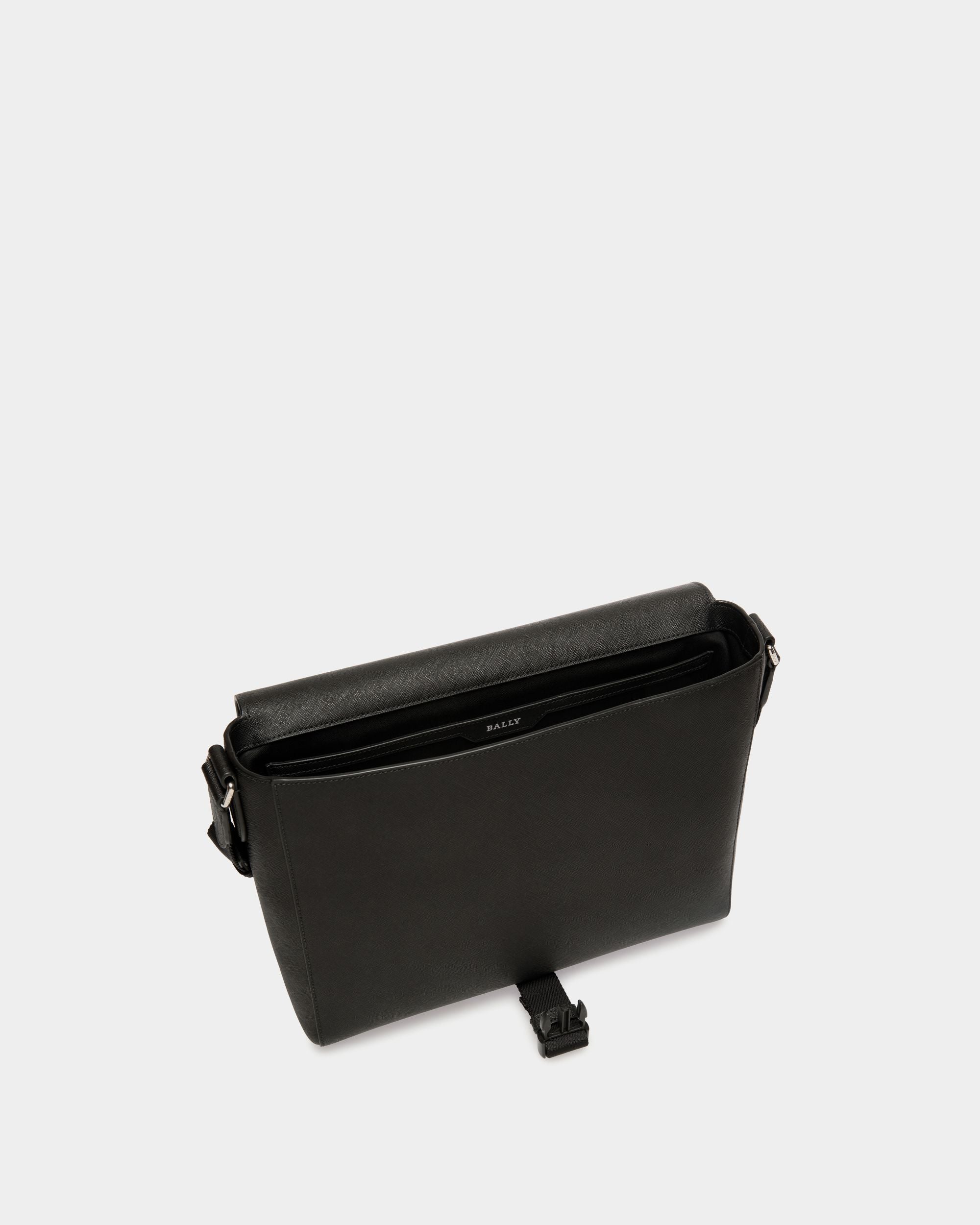 Messenger Bag In Black Bovine Split - Homme - Bally - 04
