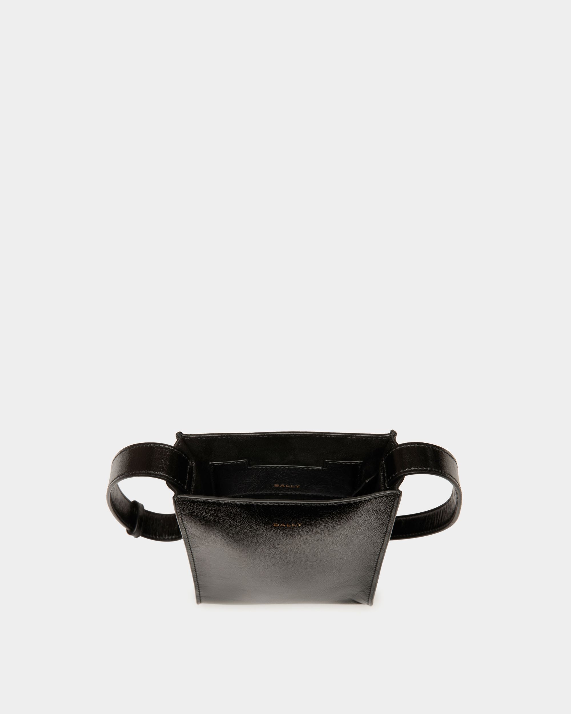 Sac À Bandoulière Easy Bally En Cuir Noir - Homme - Bally - 04