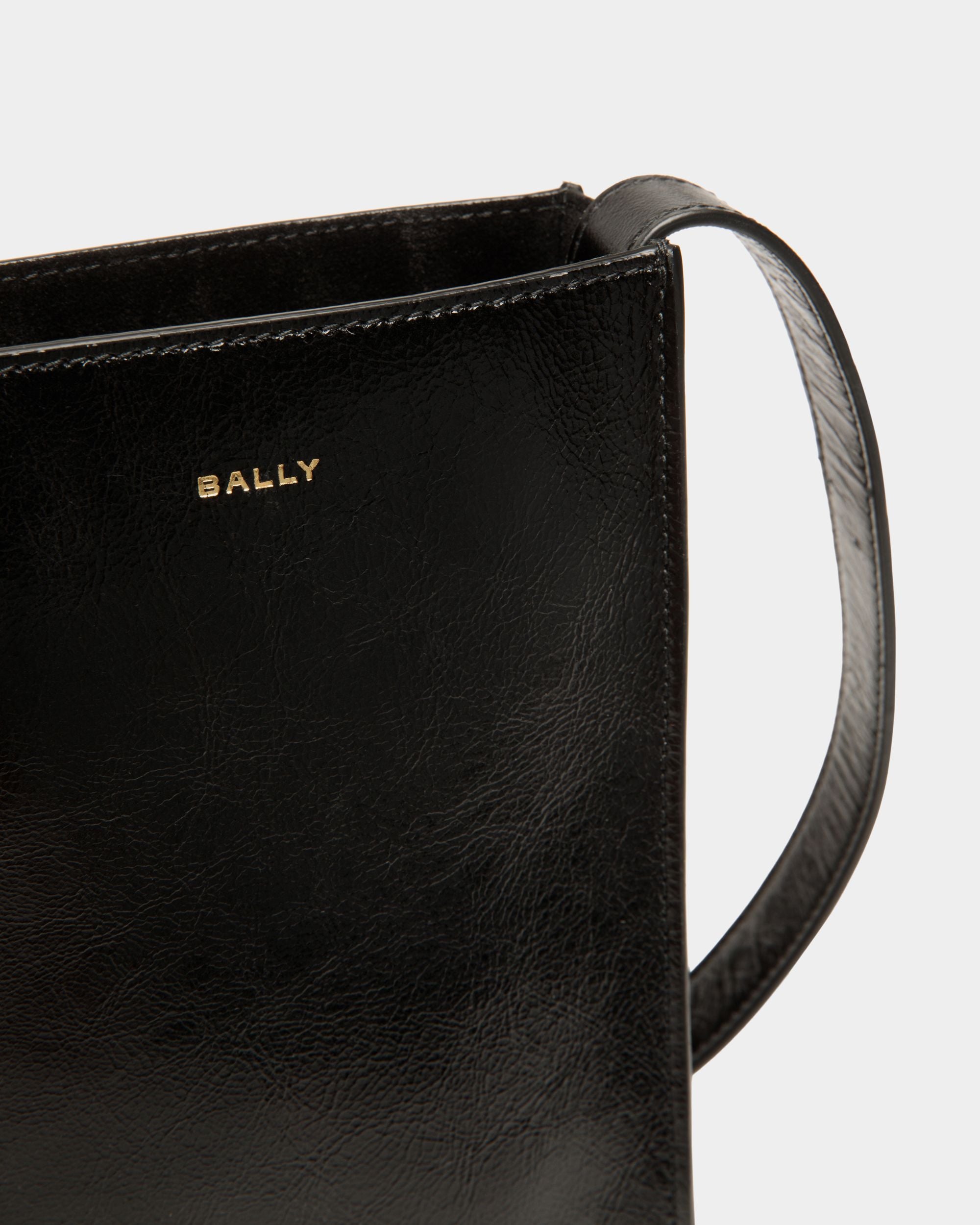 Sac À Bandoulière Easy Bally En Cuir Noir - Homme - Bally - 05