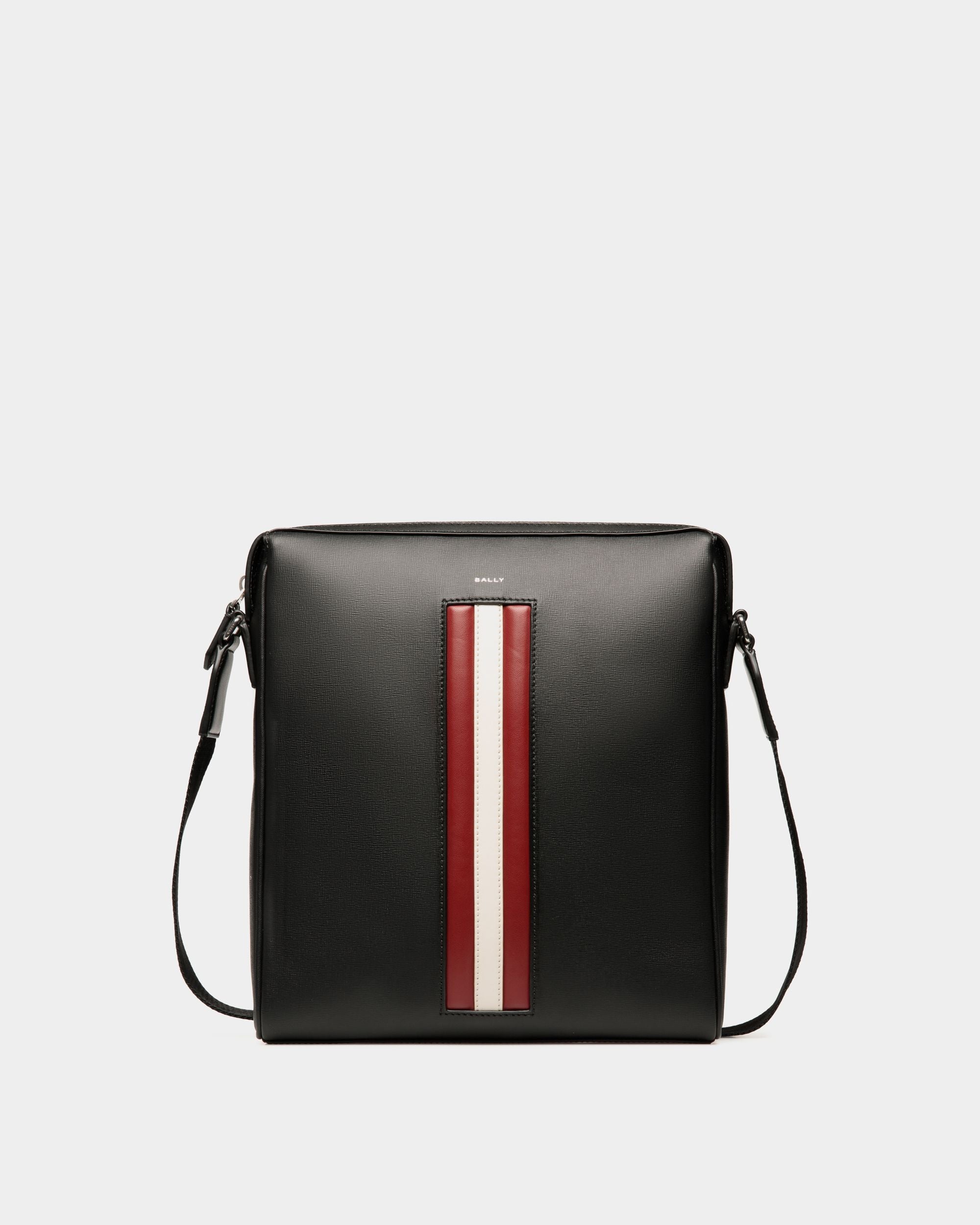 Borsa A Tracolla Mythos In Pelle Riciclata Nera - Uomo - Bally - 01