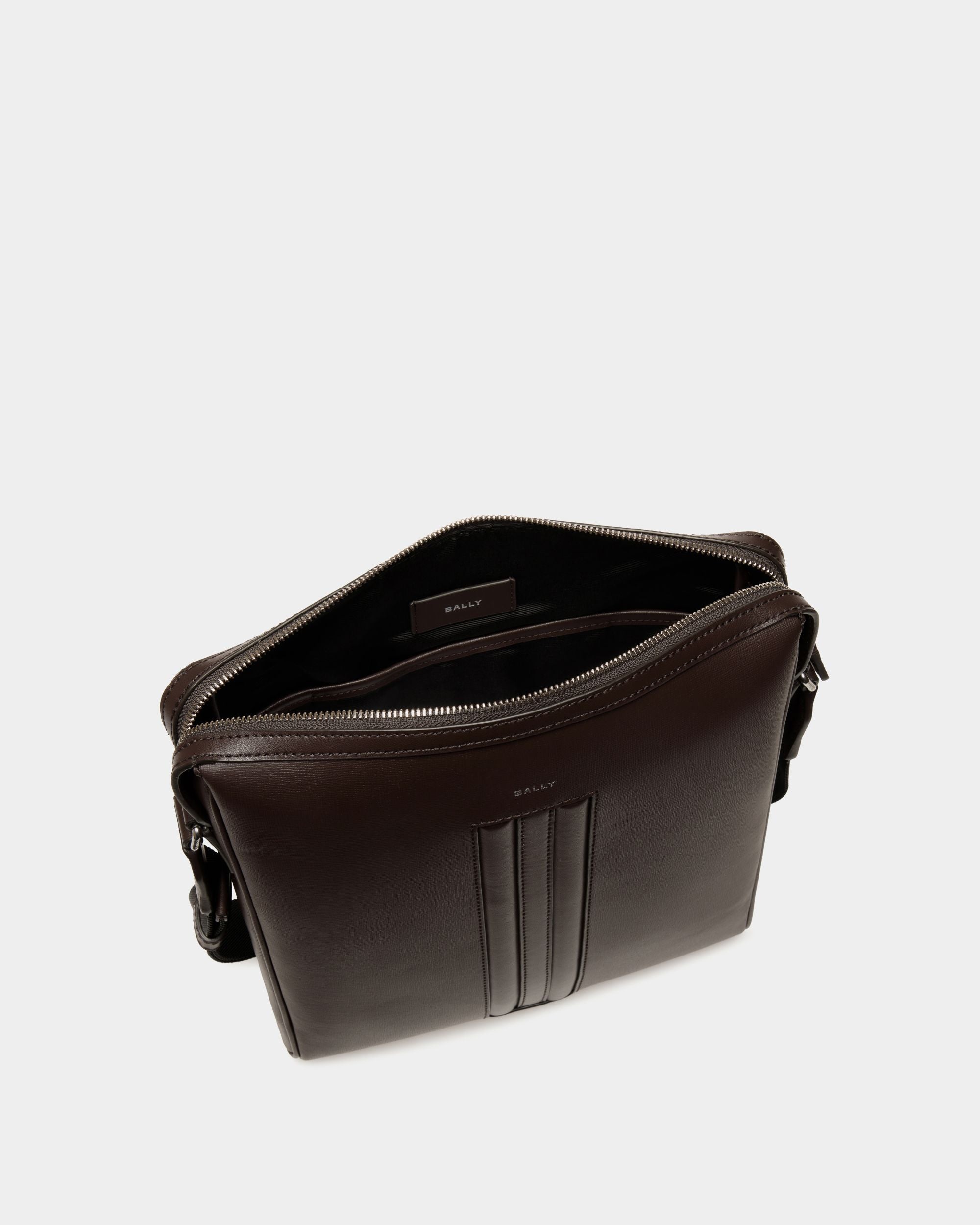 Mythos Umhängetasche Aus Recyceltem Leder In Ebenholzschwarz - Uomo - Bally - 04