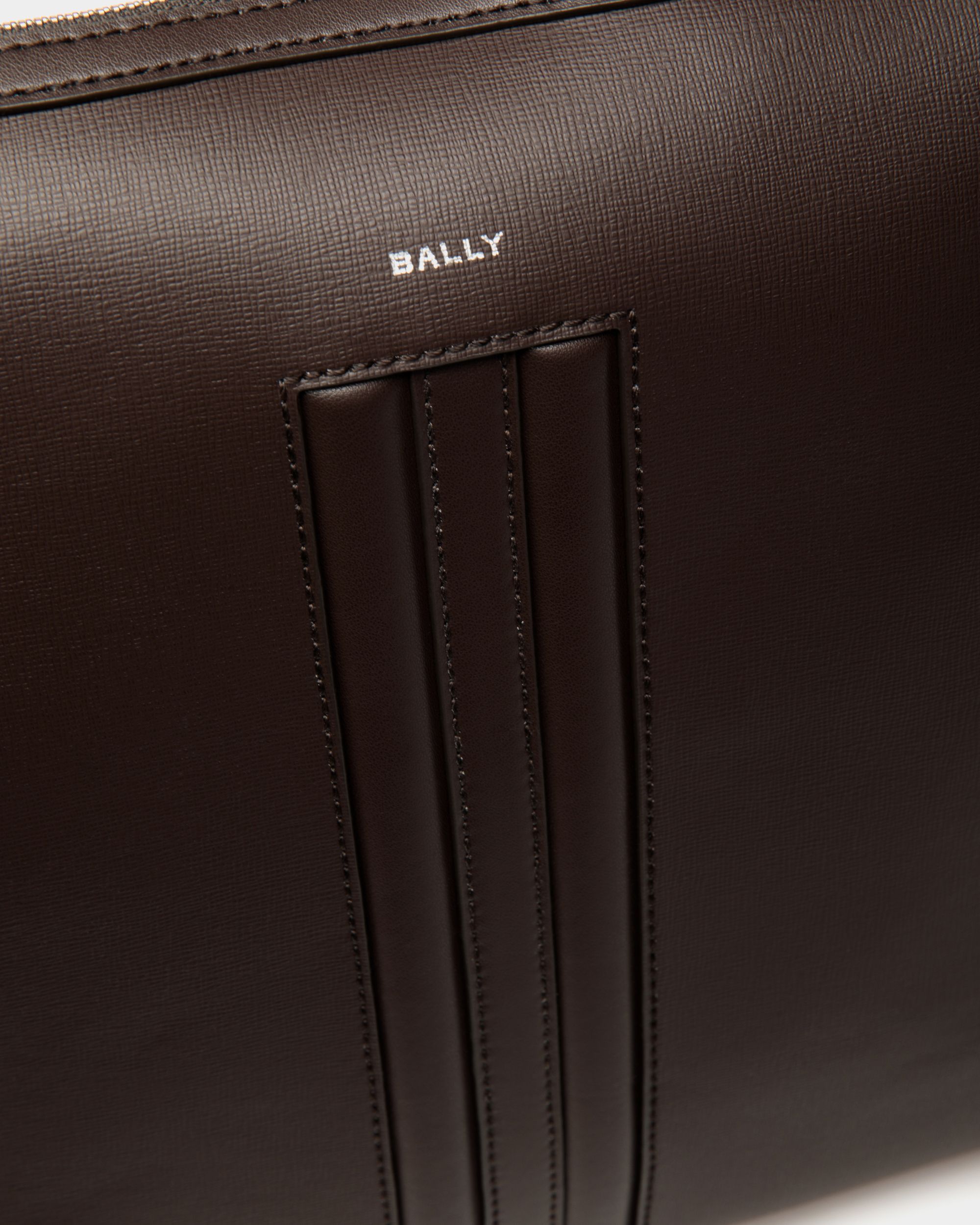 Mythos Crossbody Bag in Ebano Recycled Leather - Men's - Bally - 05