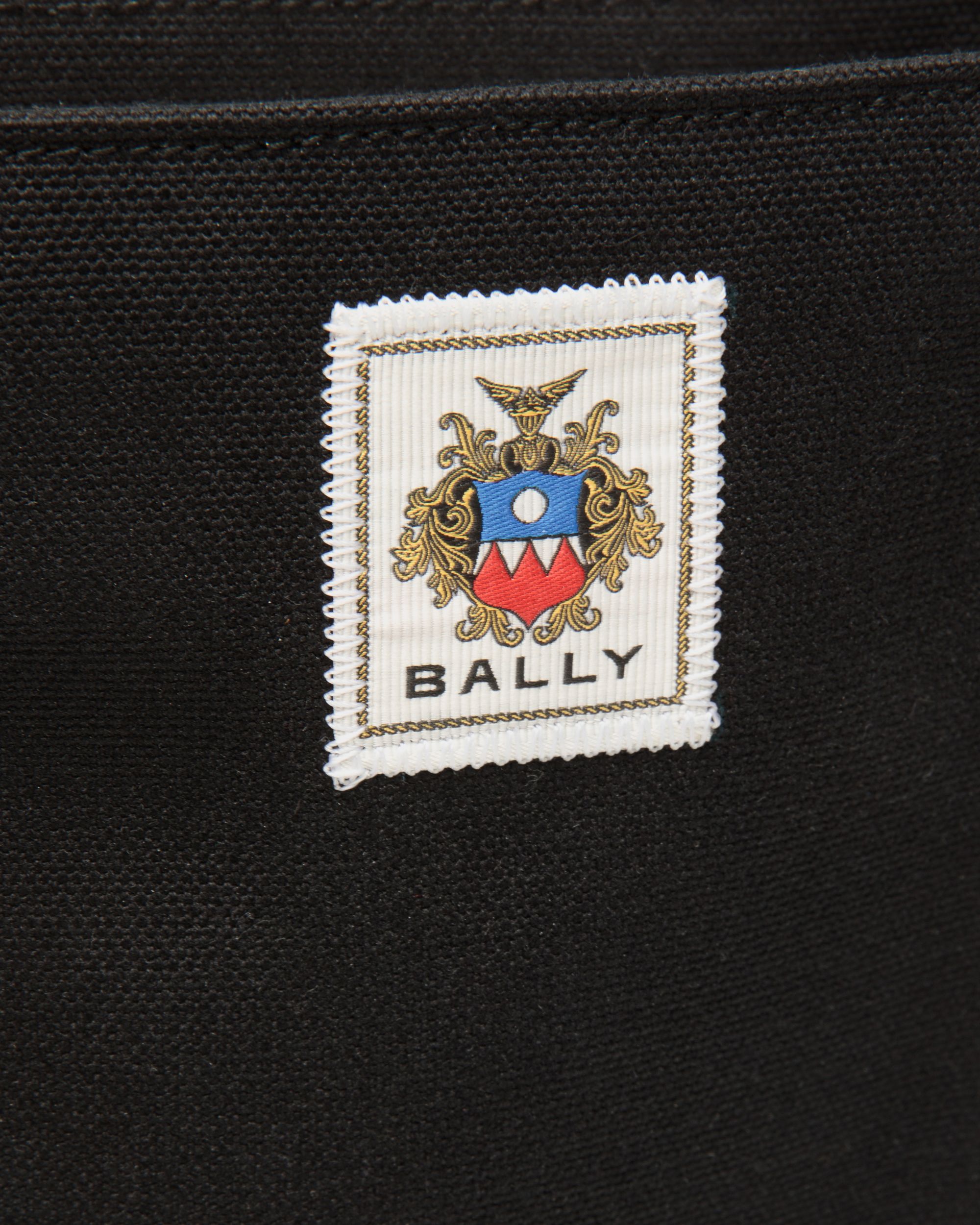 Easy Bally Crossbody Bag In Black Cotton Canvas - Men's - Bally - 05