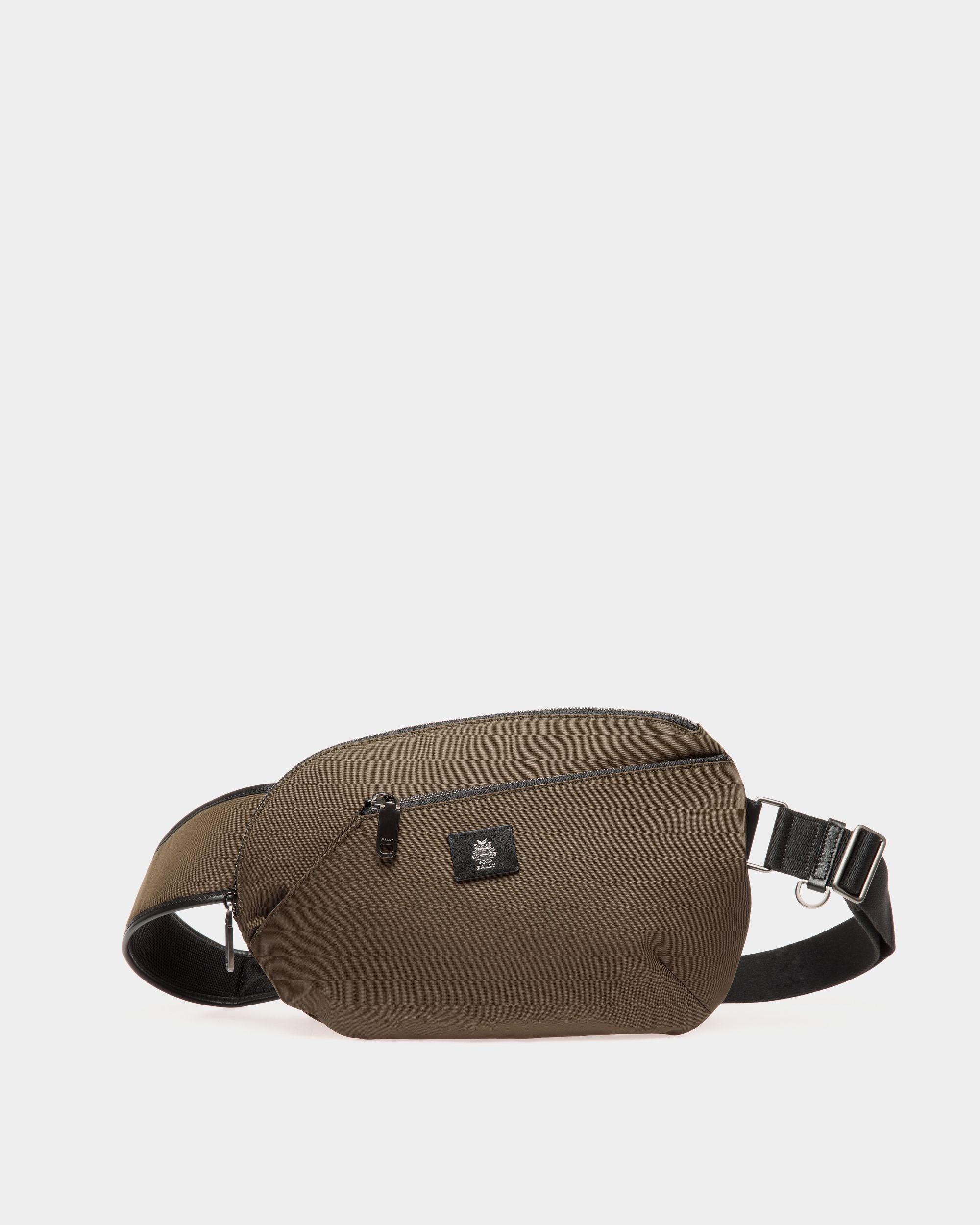 Sac À Bandoulière Collection Voyage Adrien Brody En Nylon Military Green - Homme - Bally - 01