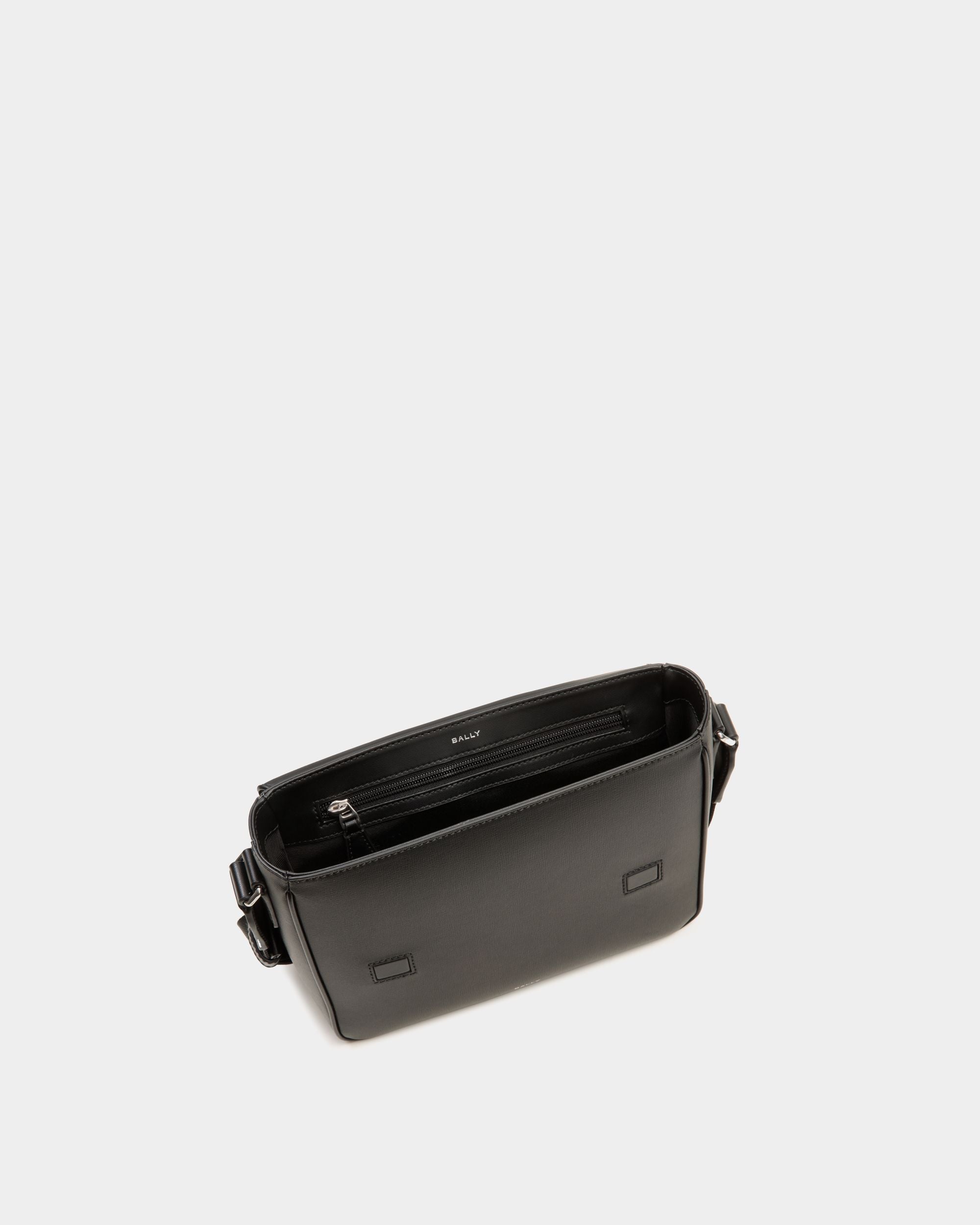 Mythos Crossbody Bag in Black Recycled Leather - Men's - Bally - 05