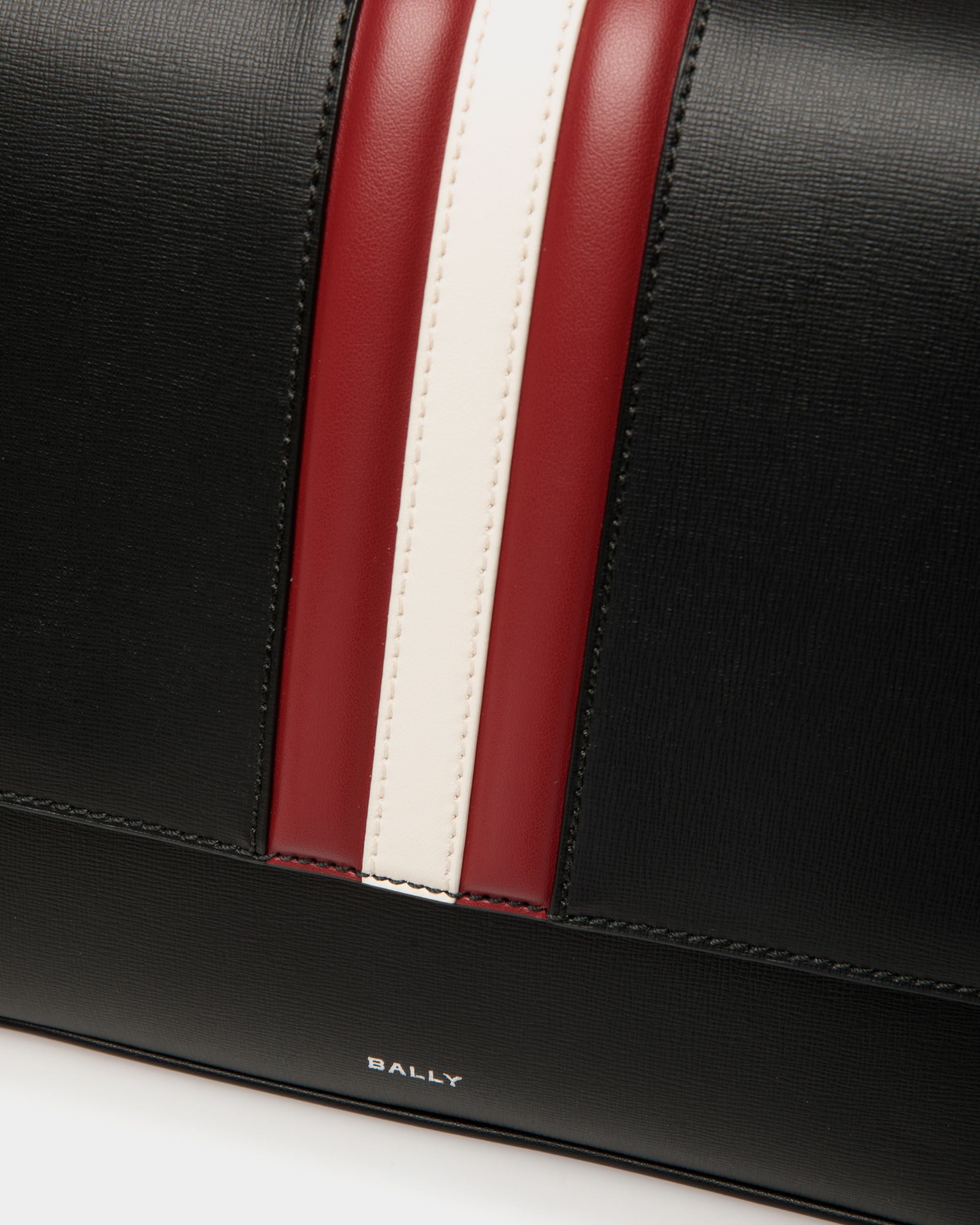 Mythos Crossbody Bag in Black Recycled Leather - Men's - Bally - 06