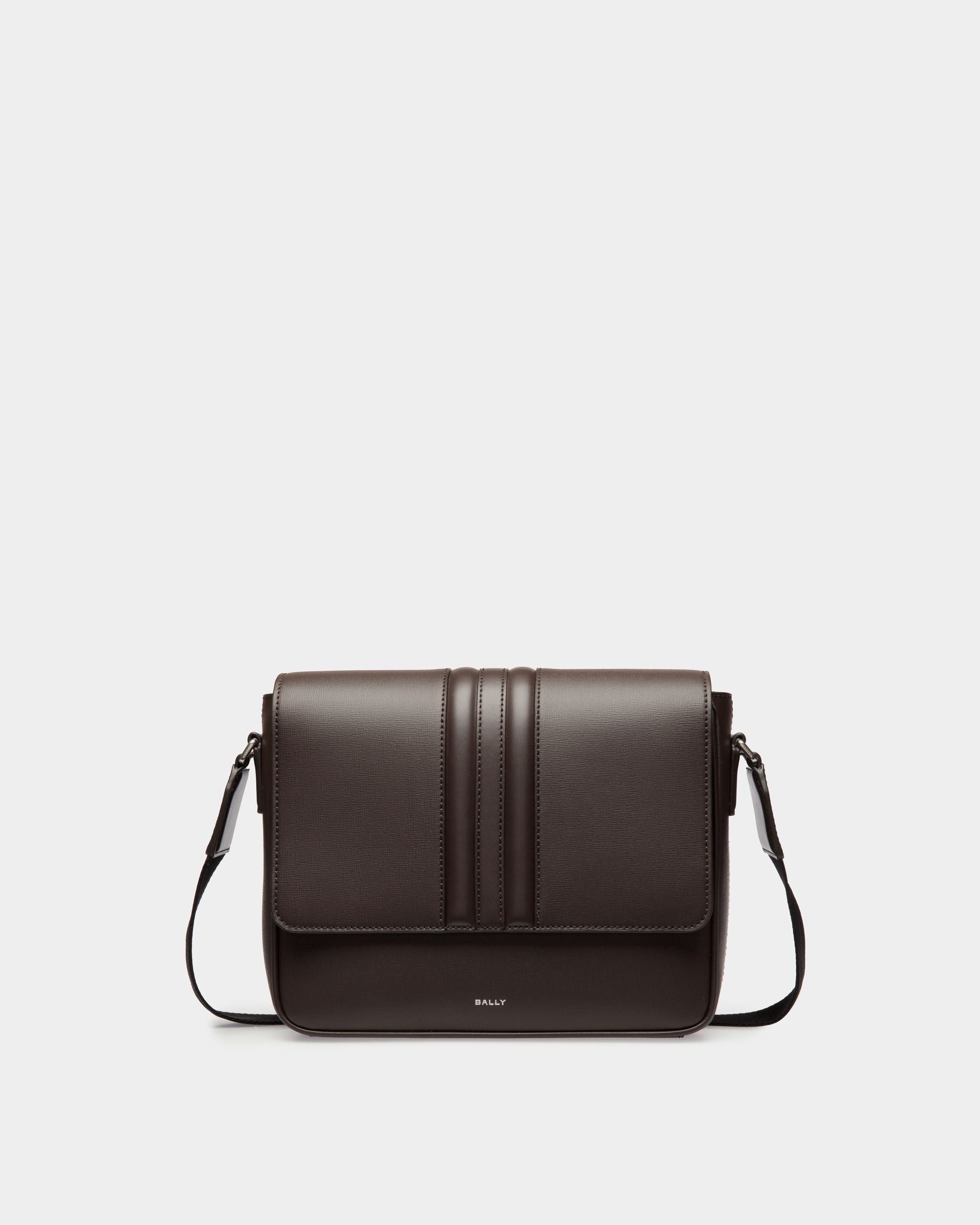 Mythos Umhängetasche Aus Recyceltem Leder In Ebenholzschwarz - Homme - Bally - 01