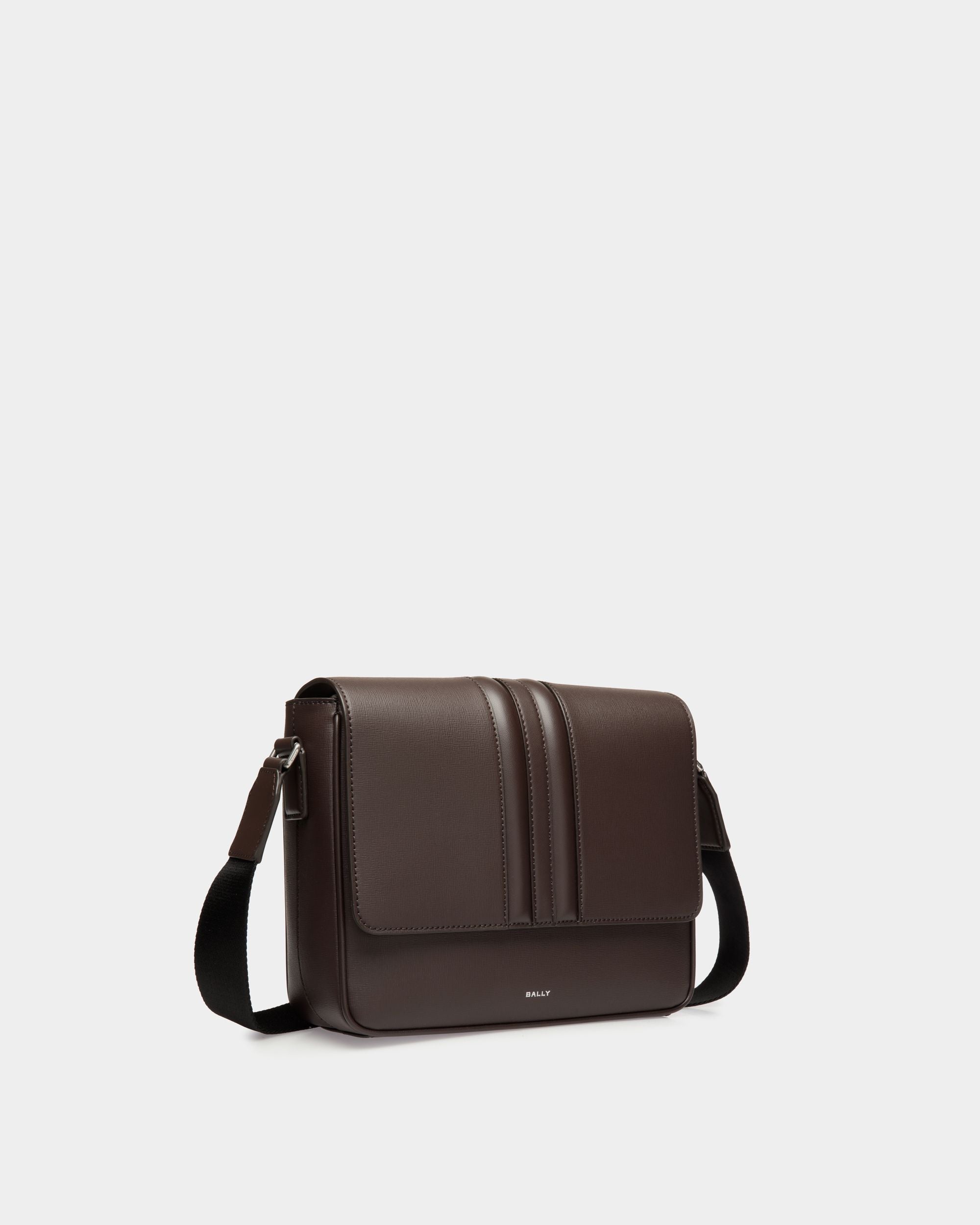 Mythos Umhängetasche Aus Recyceltem Leder In Ebenholzschwarz - Homme - Bally - 03