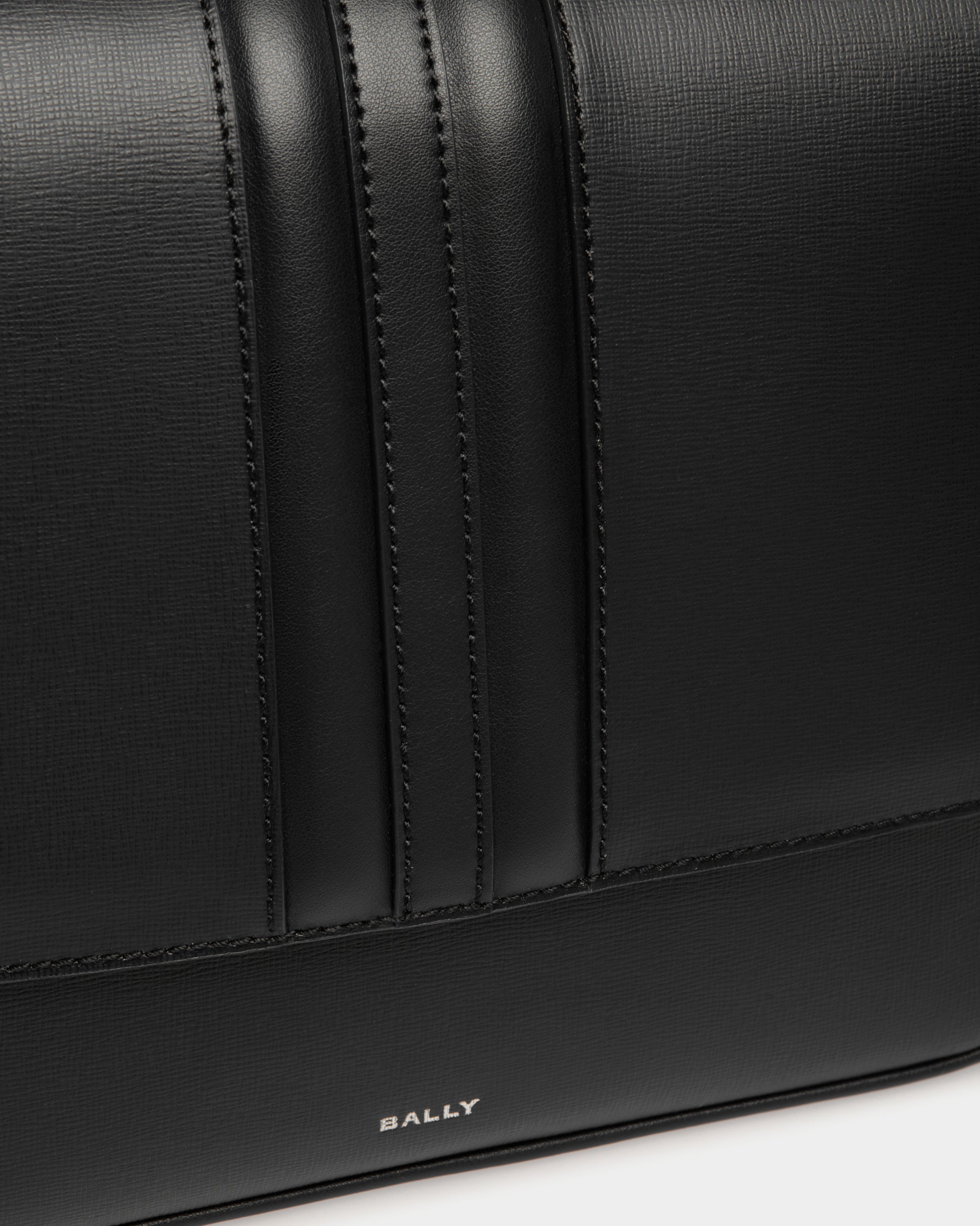Mythos Crossbody Bag in Black Recycled Leather - Men's - Bally - 06