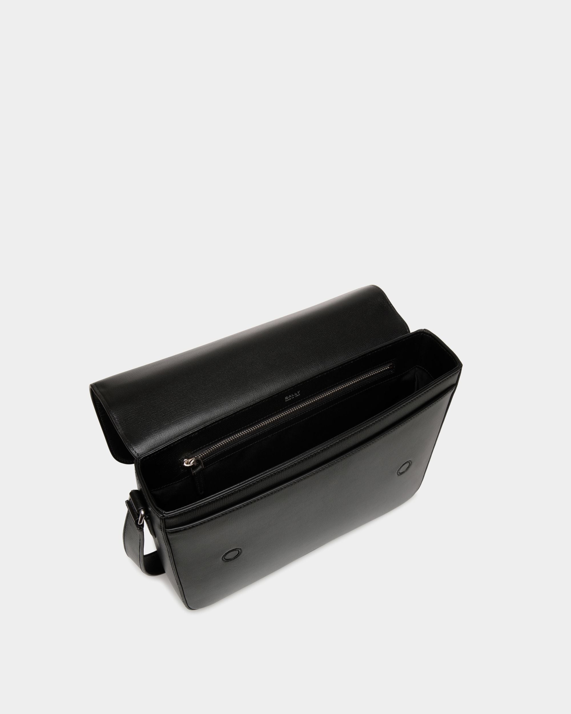 Easy Bally Messenger Bag In Black Leather - Homme - Bally - 04