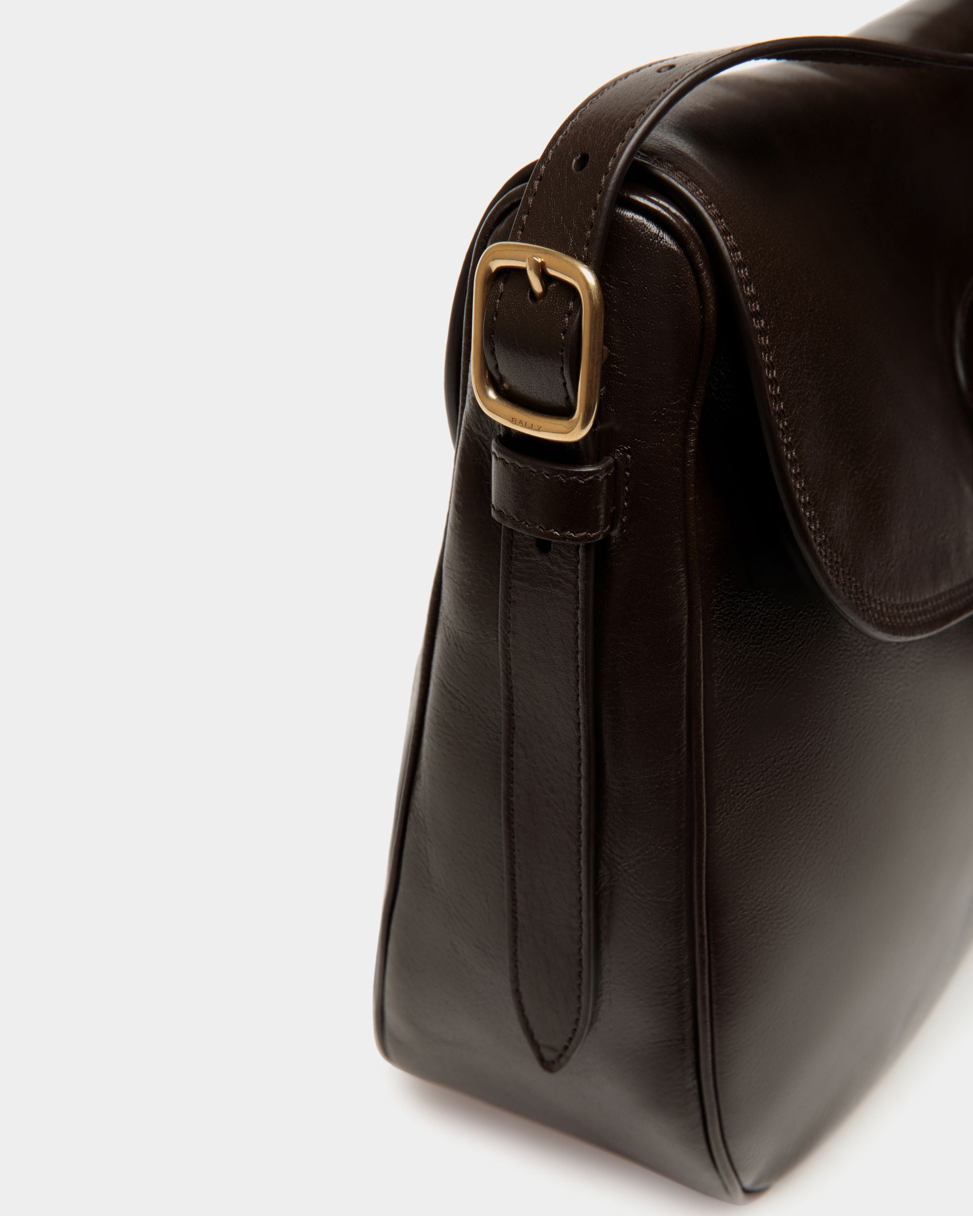 Beckett Crossbody Bag in Ebano Leather - Men's - Bally - 05