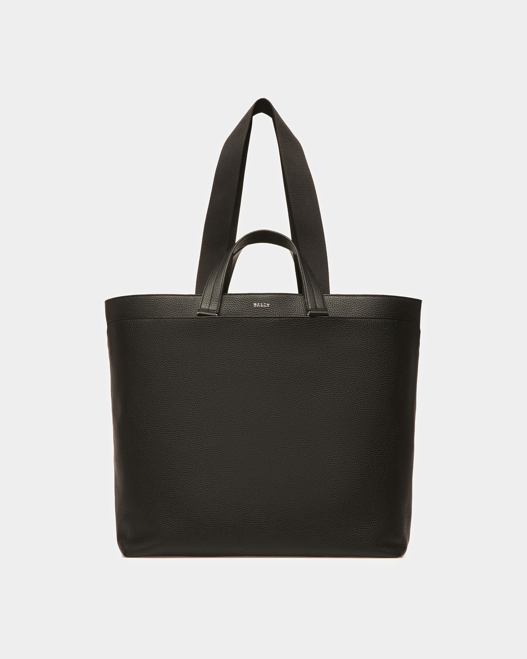 Havid Tote Bag In Pelle Nera E Grigio Chiaro - Uomo - Bally - 01