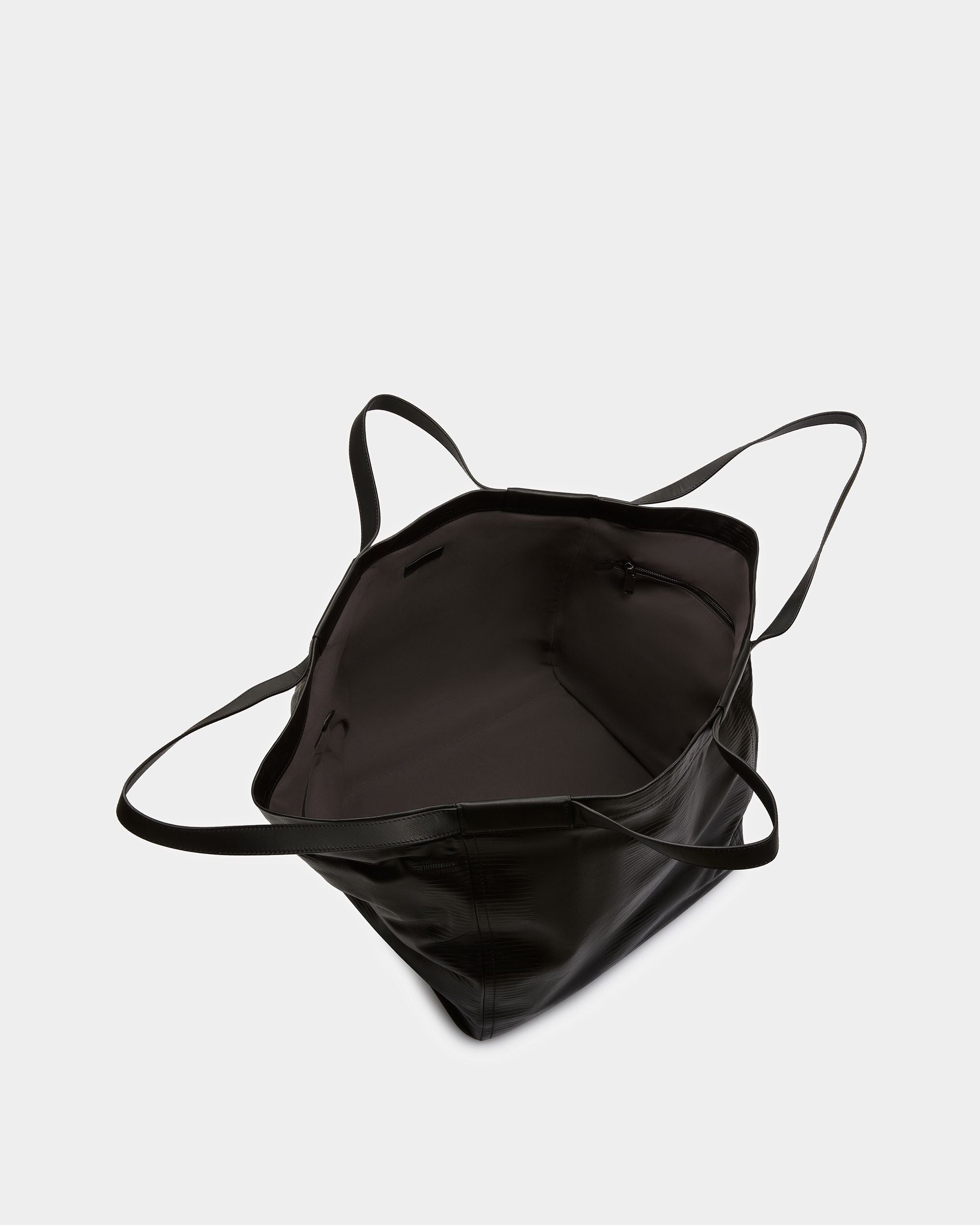 Billboard Fourre-tout En Cuir Noir Et Ruthénium - Homme - Bally - 03