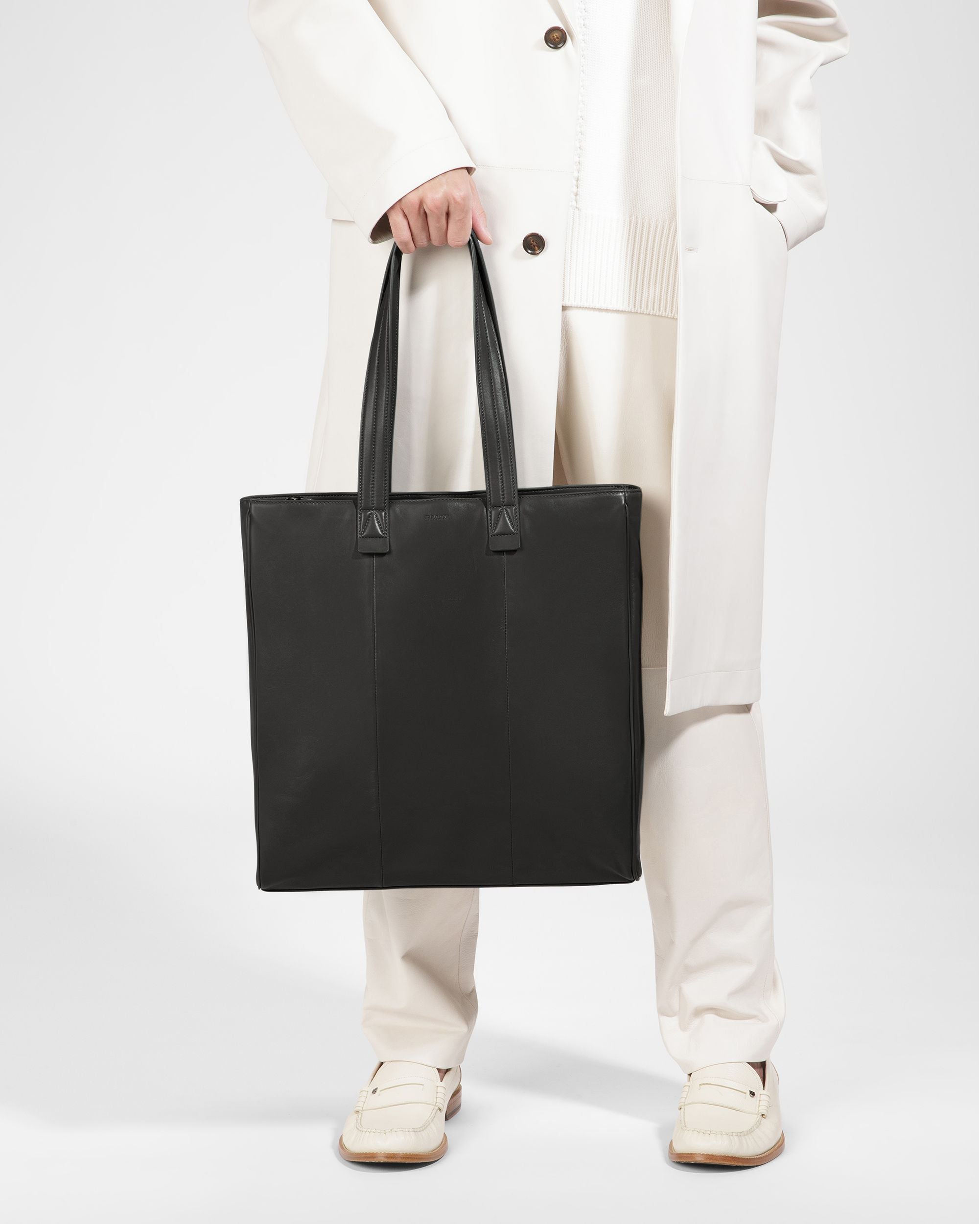 Arienn Tote Bag In Pelle Nera - Uomo - Bally - 07