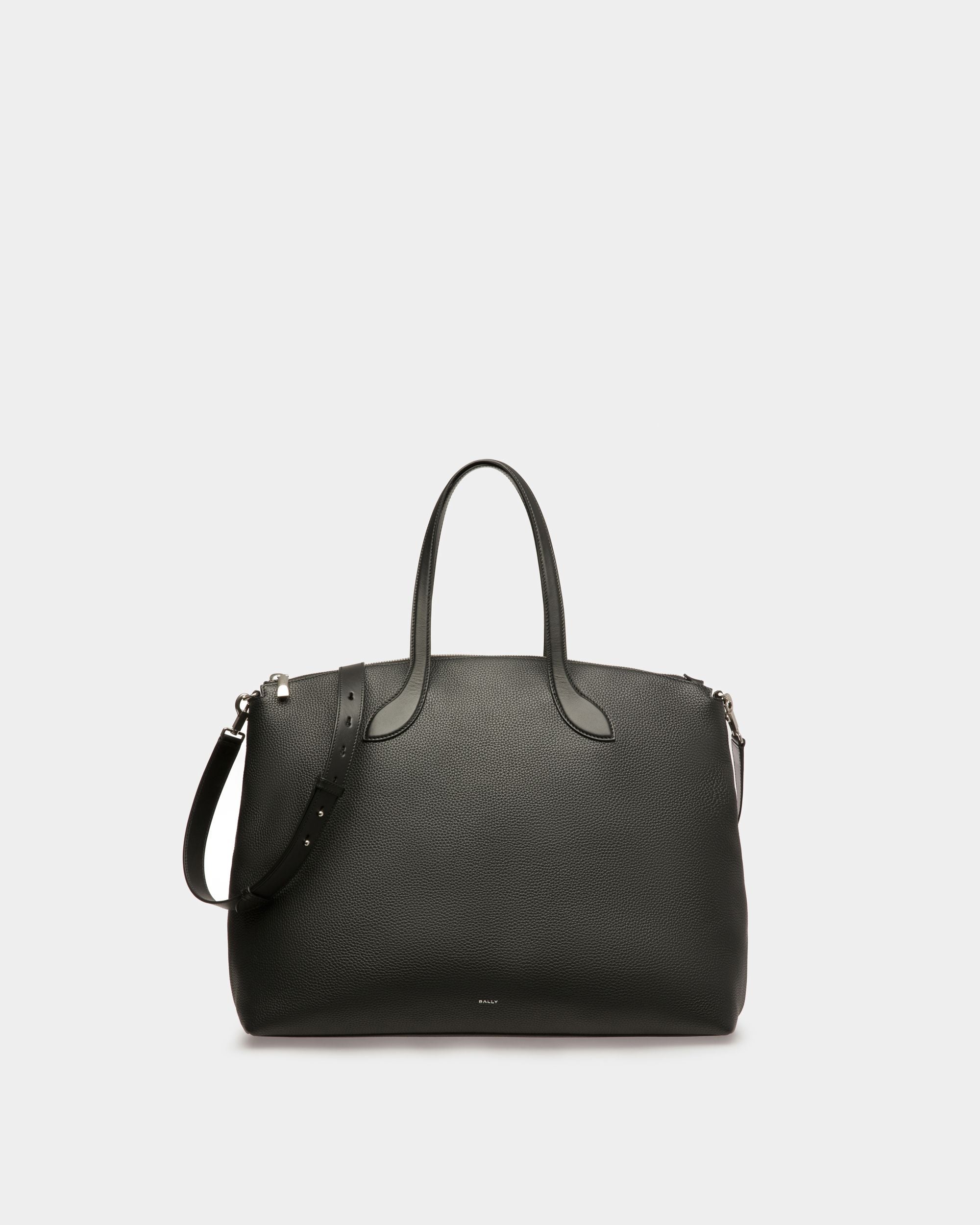 Tote Bag Lago In Pelle Nera - Uomo - Bally - 01