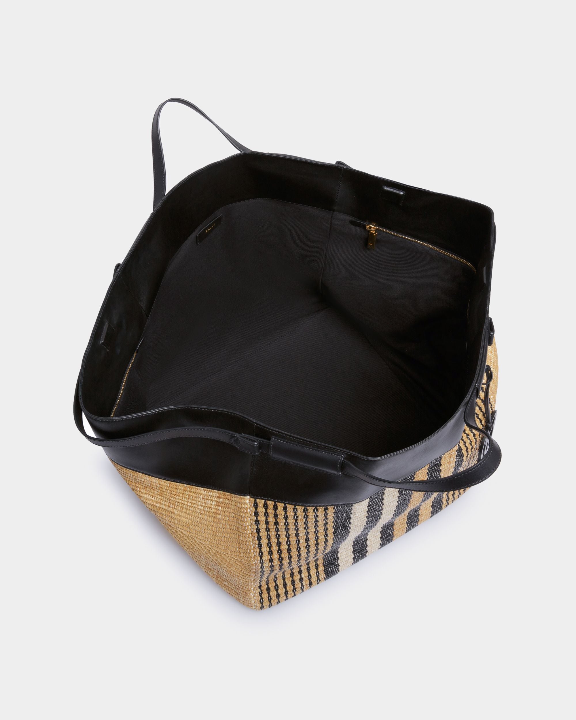 Cabas Billboard En Tissu Naturel Et Noir - Homme - Bally - 04