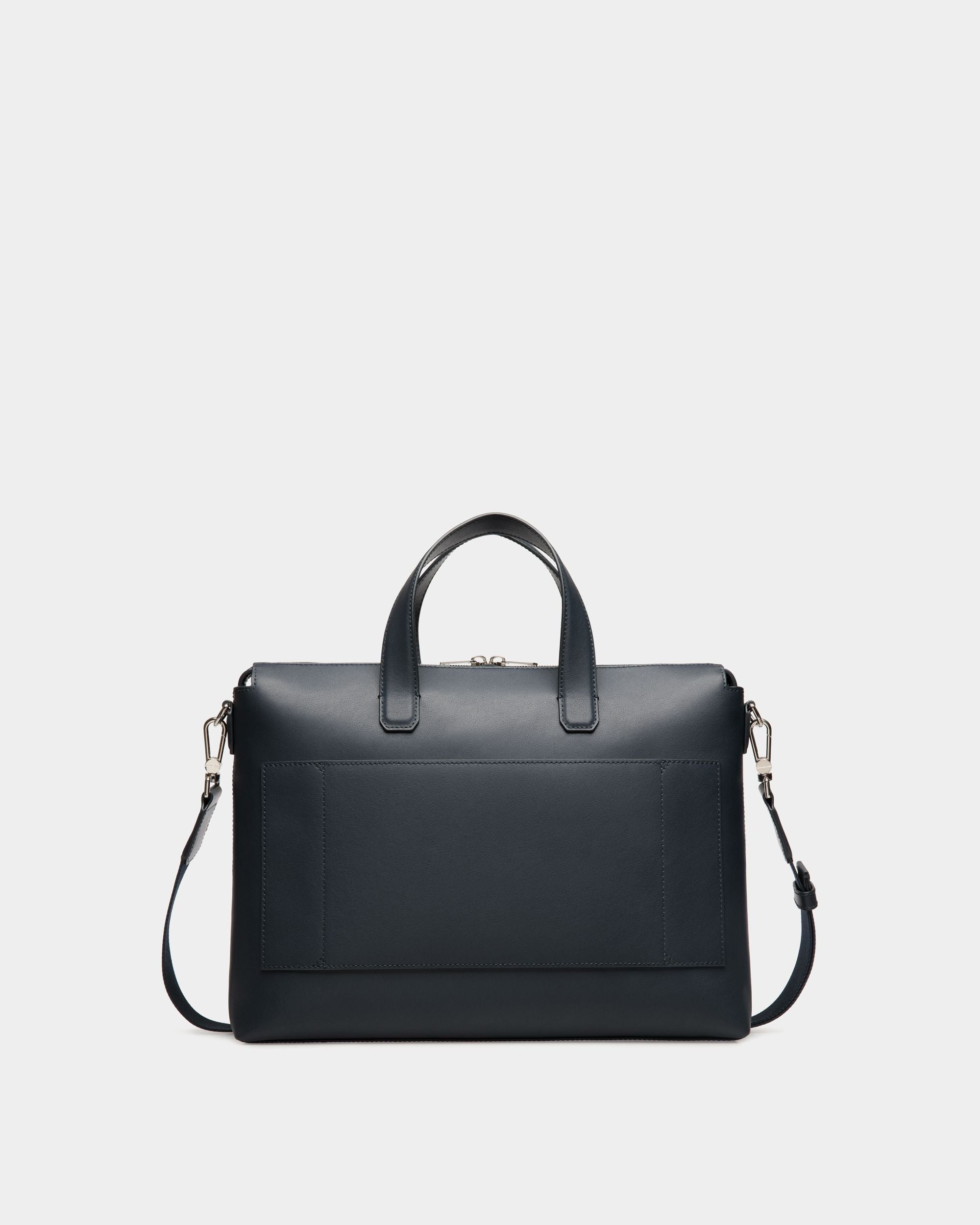 Brief Case In Blue  Leather - Herren - Bally - 02