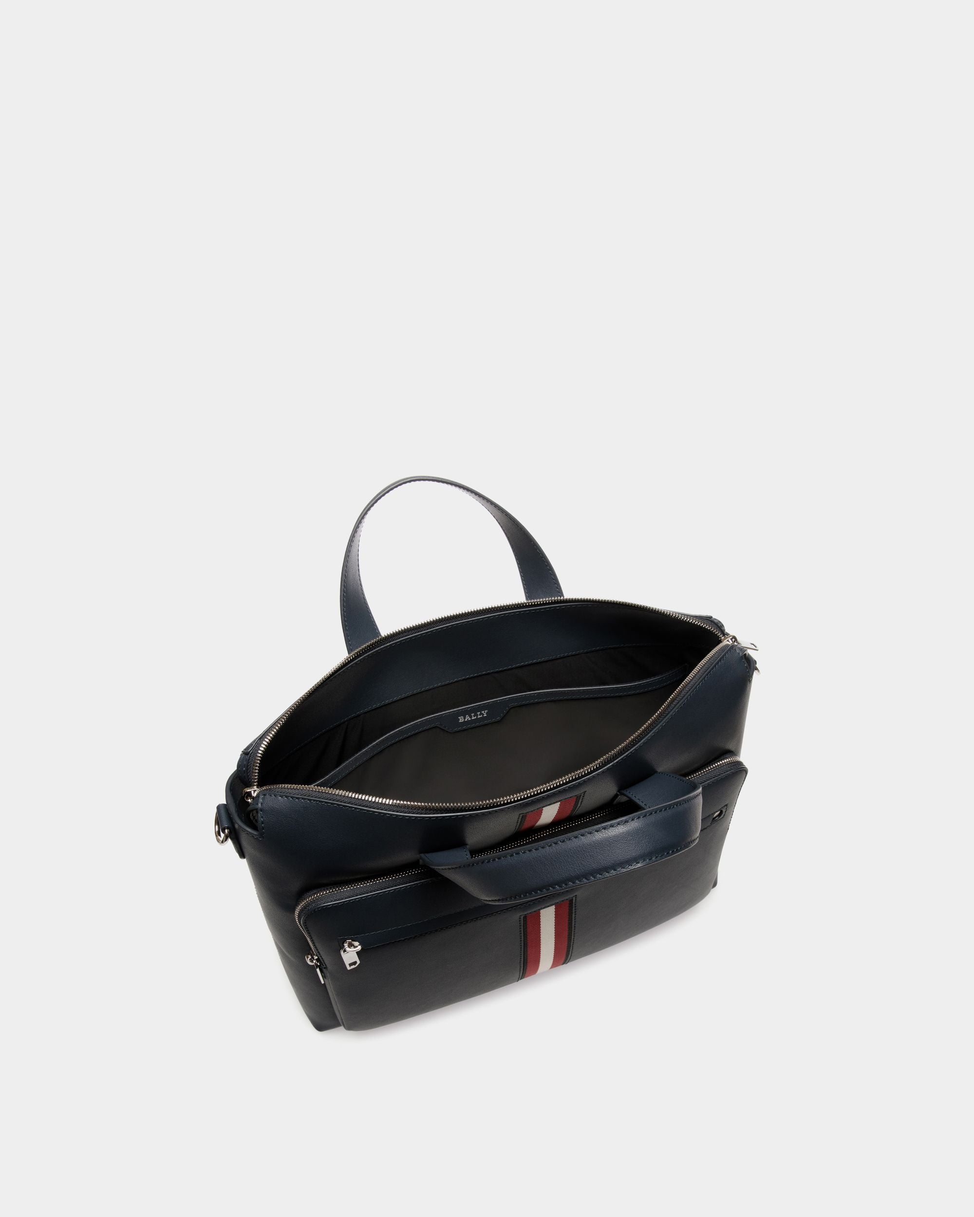 Brief Case In Blue  Leather - Herren - Bally - 04