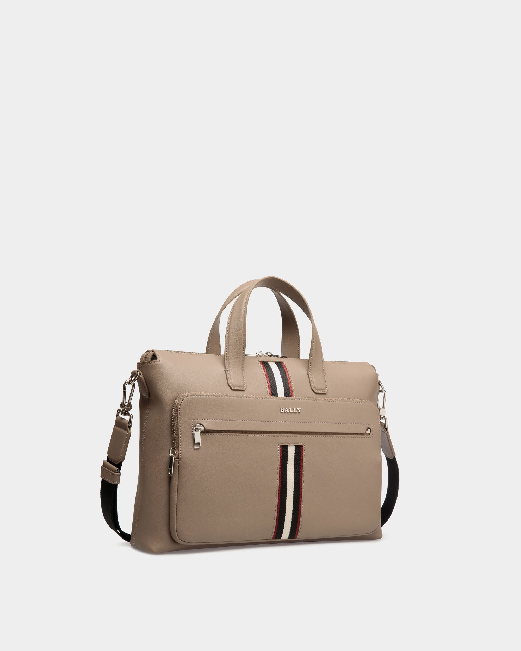 Business Bag In Grey Leather - Herren - Bally - 03