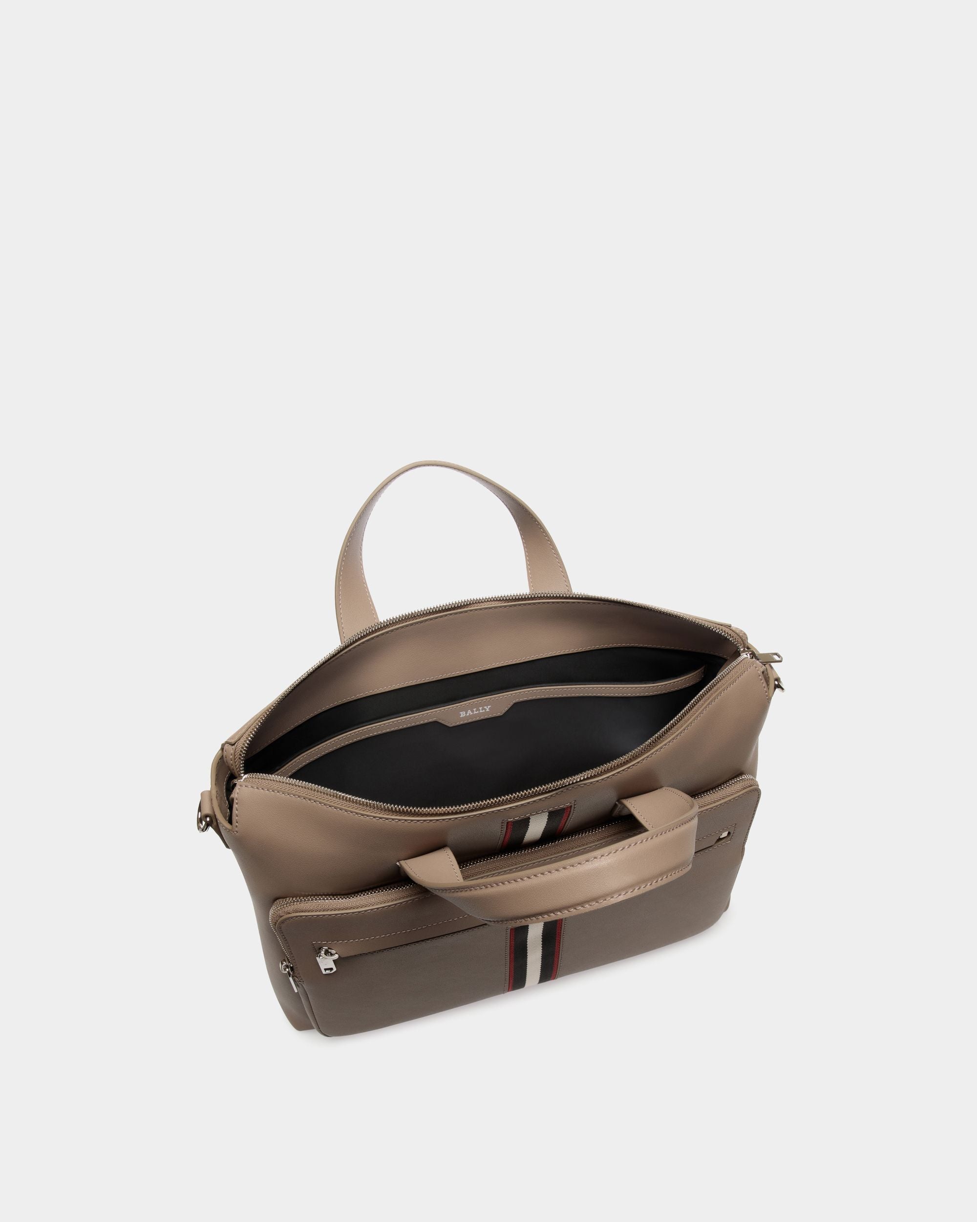Business Bag In Grey Leather - Herren - Bally - 04