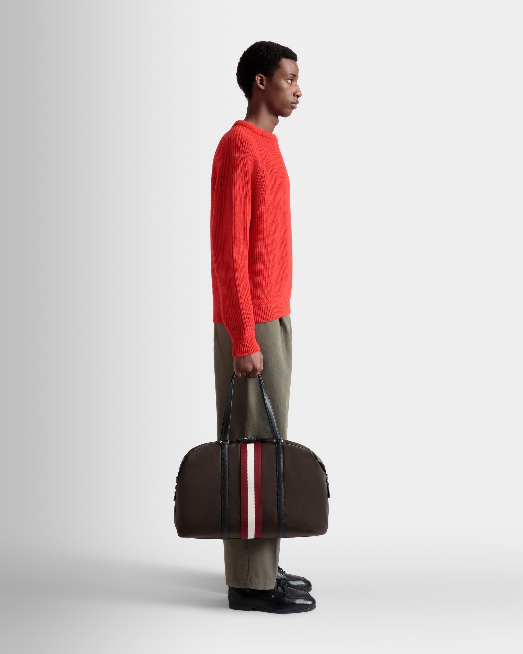 Borsa Weekender Code In Nylon Military Green - Uomo - Bally - 02