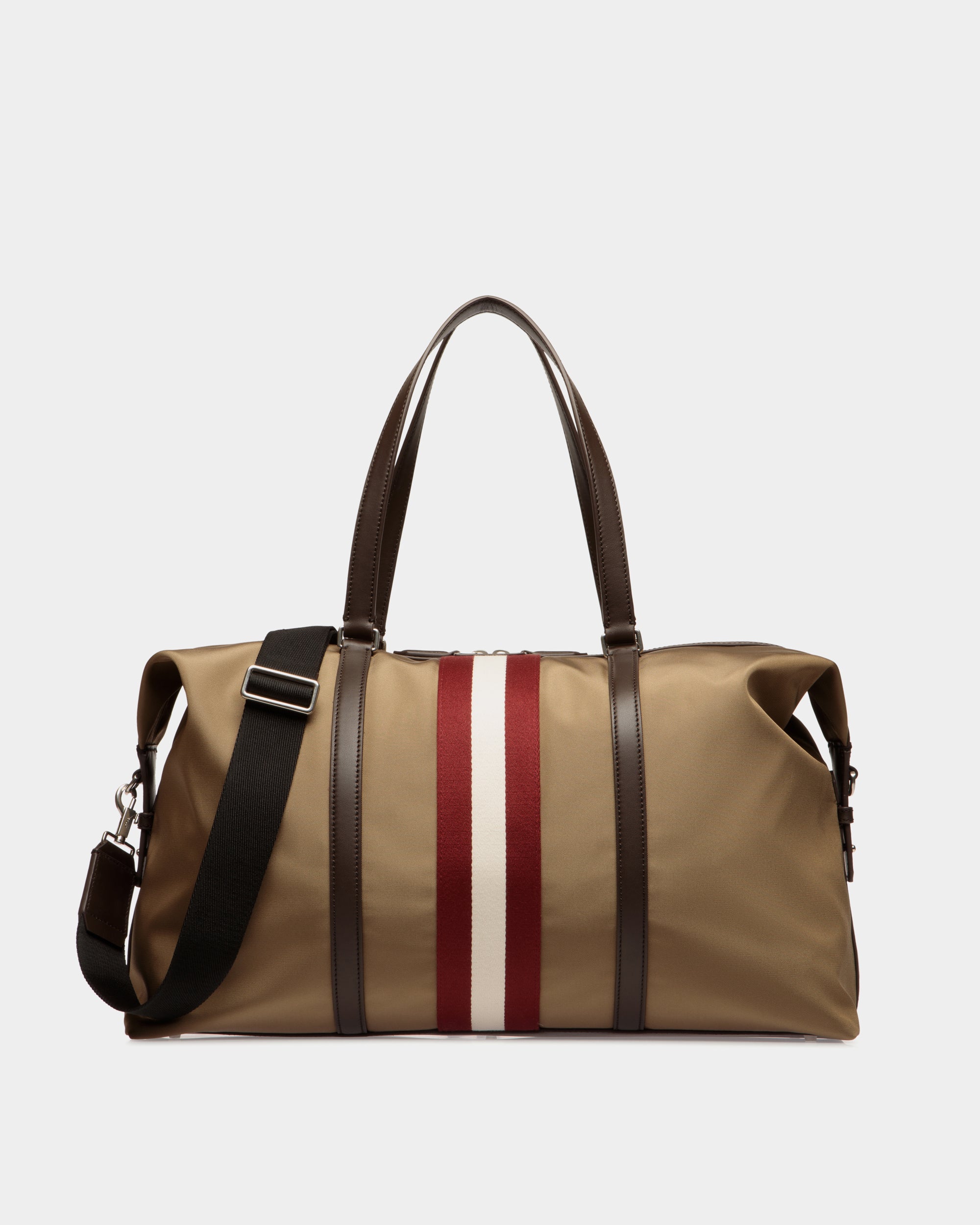 Borsa Weekender Code In Nylon Color Cammello - Uomo - Bally - 01