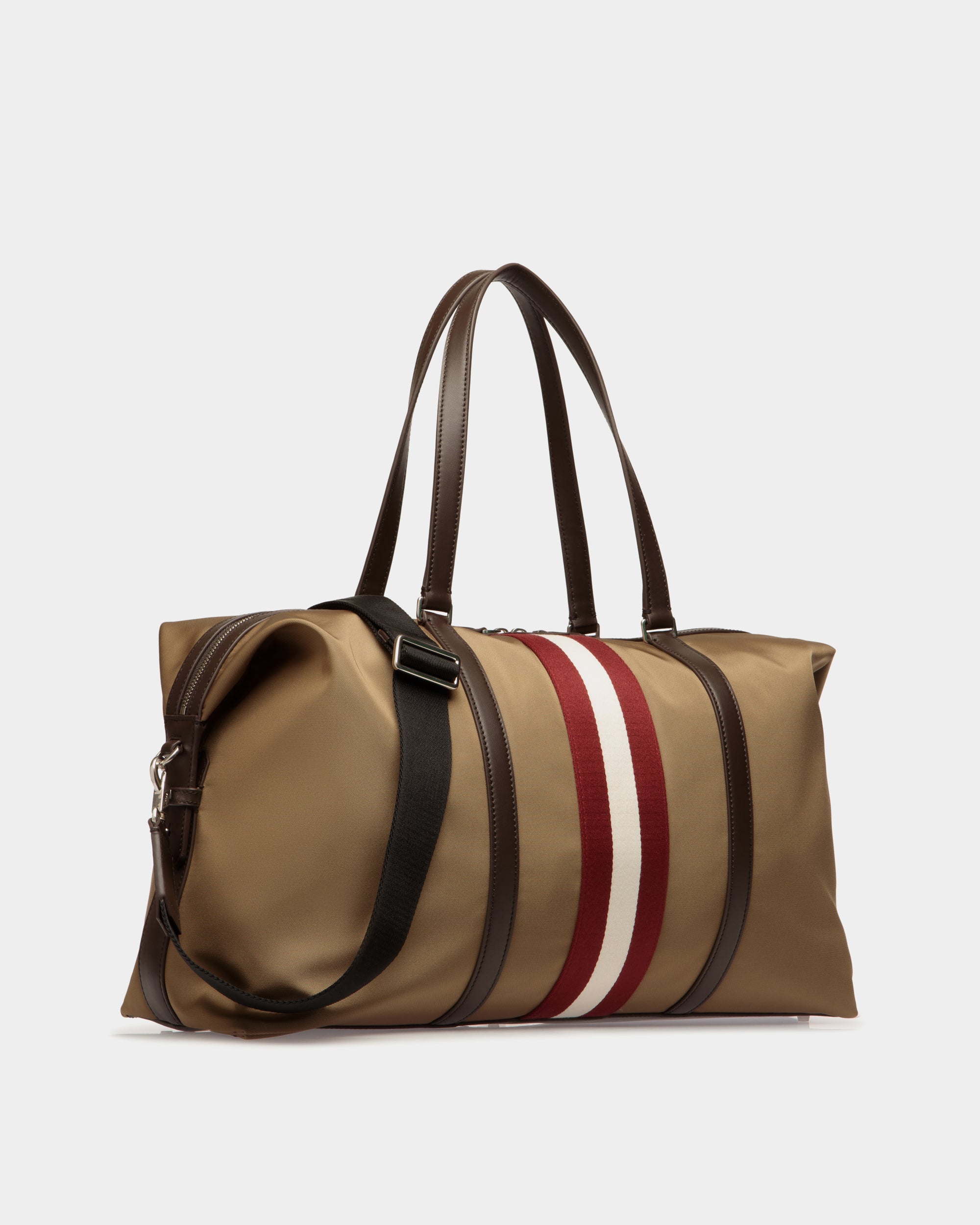 Borsa Weekender Code In Nylon Color Cammello - Uomo - Bally - 04