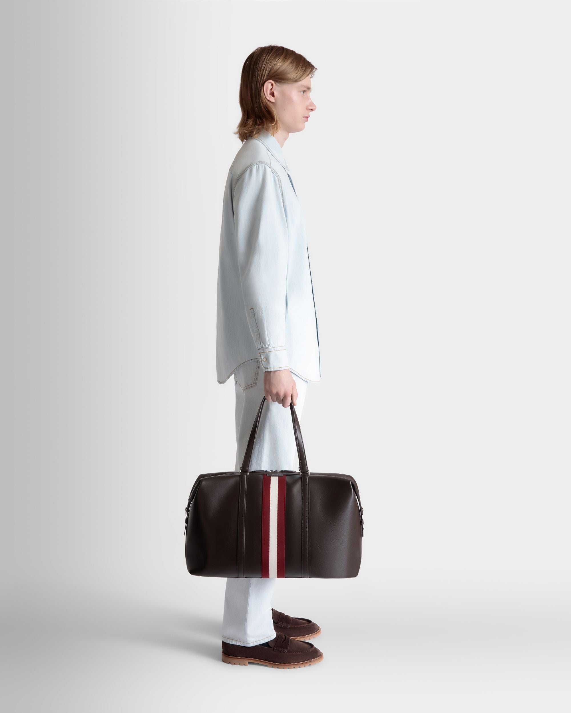 Reisetasche Code Aus Leder In Ebenholzschwarz - Herren - Bally - 02