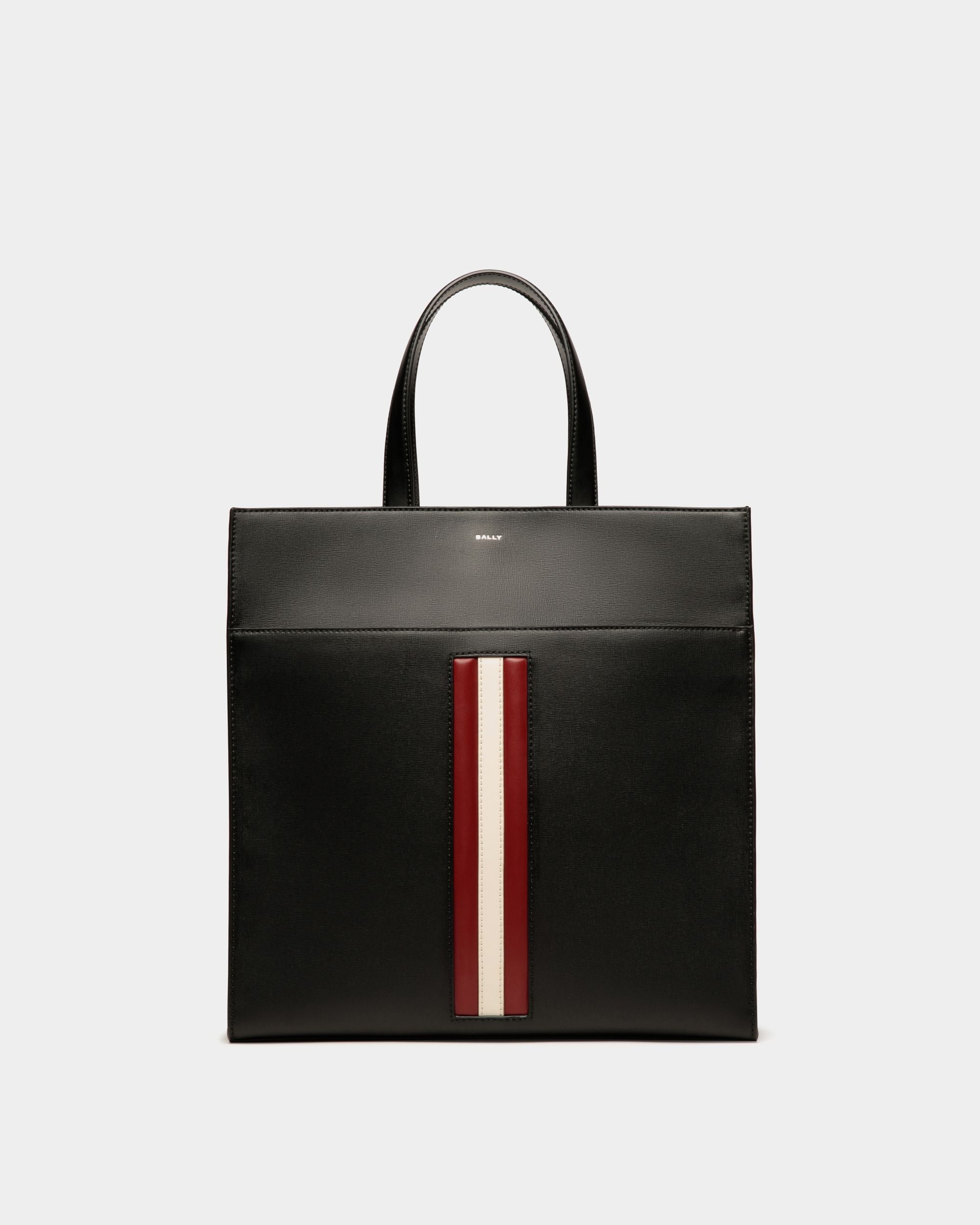 Mythos Tote In Black Recycled Leather - Men's - Bally - 01